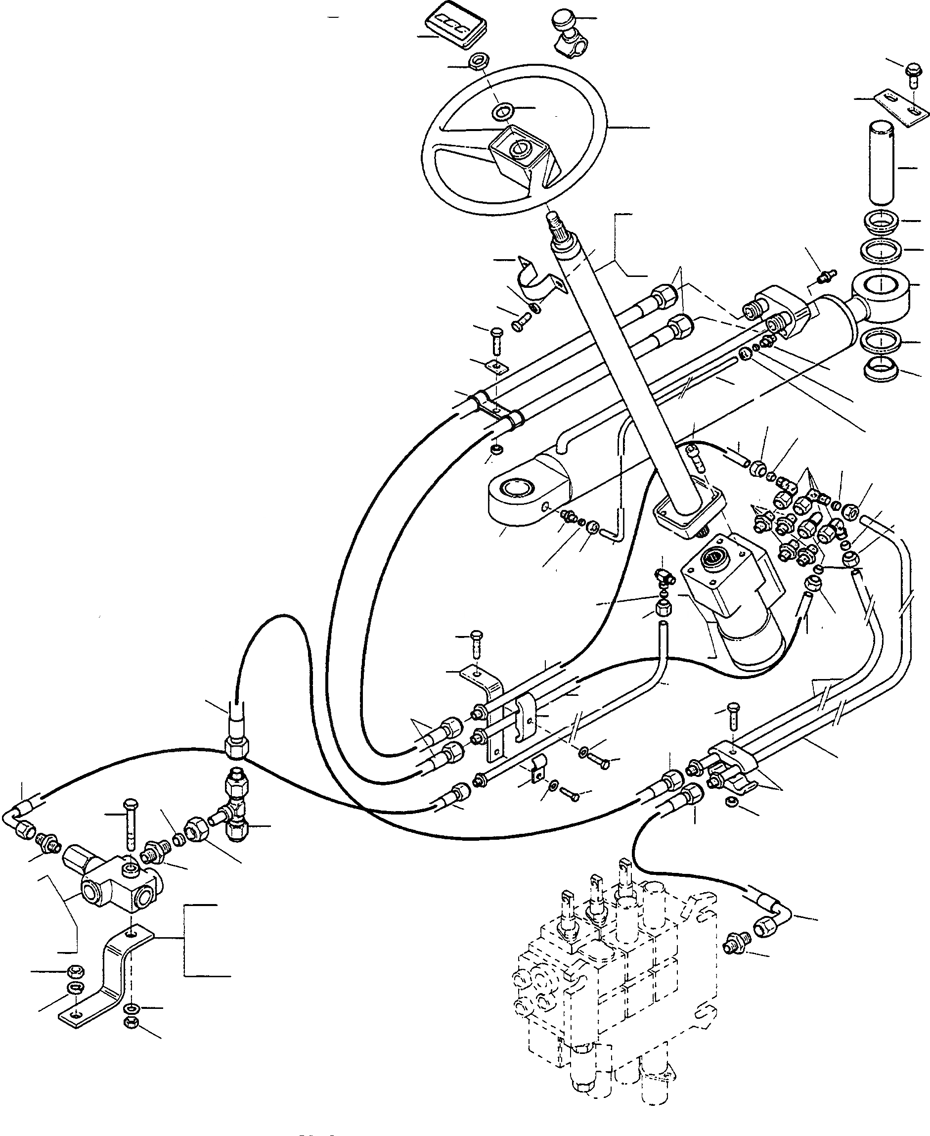 Схема запчастей Komatsu WA75-1 - РУЛЕВ. УПРАВЛЕНИЕ, РУЛЕВ. УПРАВЛЕНИЕ КРЕПЛЕНИЕ, EXECUTION I 7 РУЛЕВ. УПРАВЛЕНИЕ