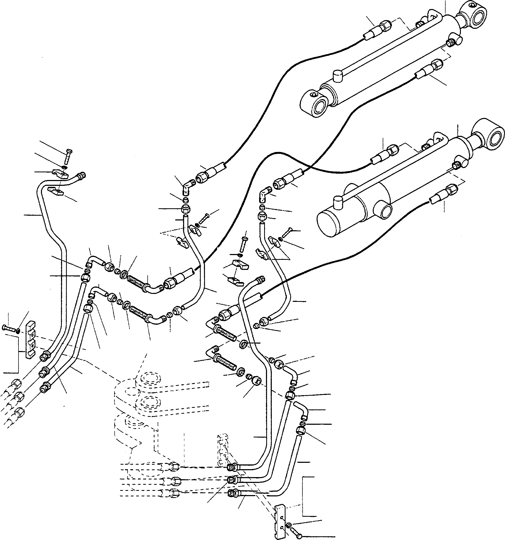 Схема запчастей Komatsu WA75-1 - ГИДРАВЛИКА ГИДРАВЛИКА