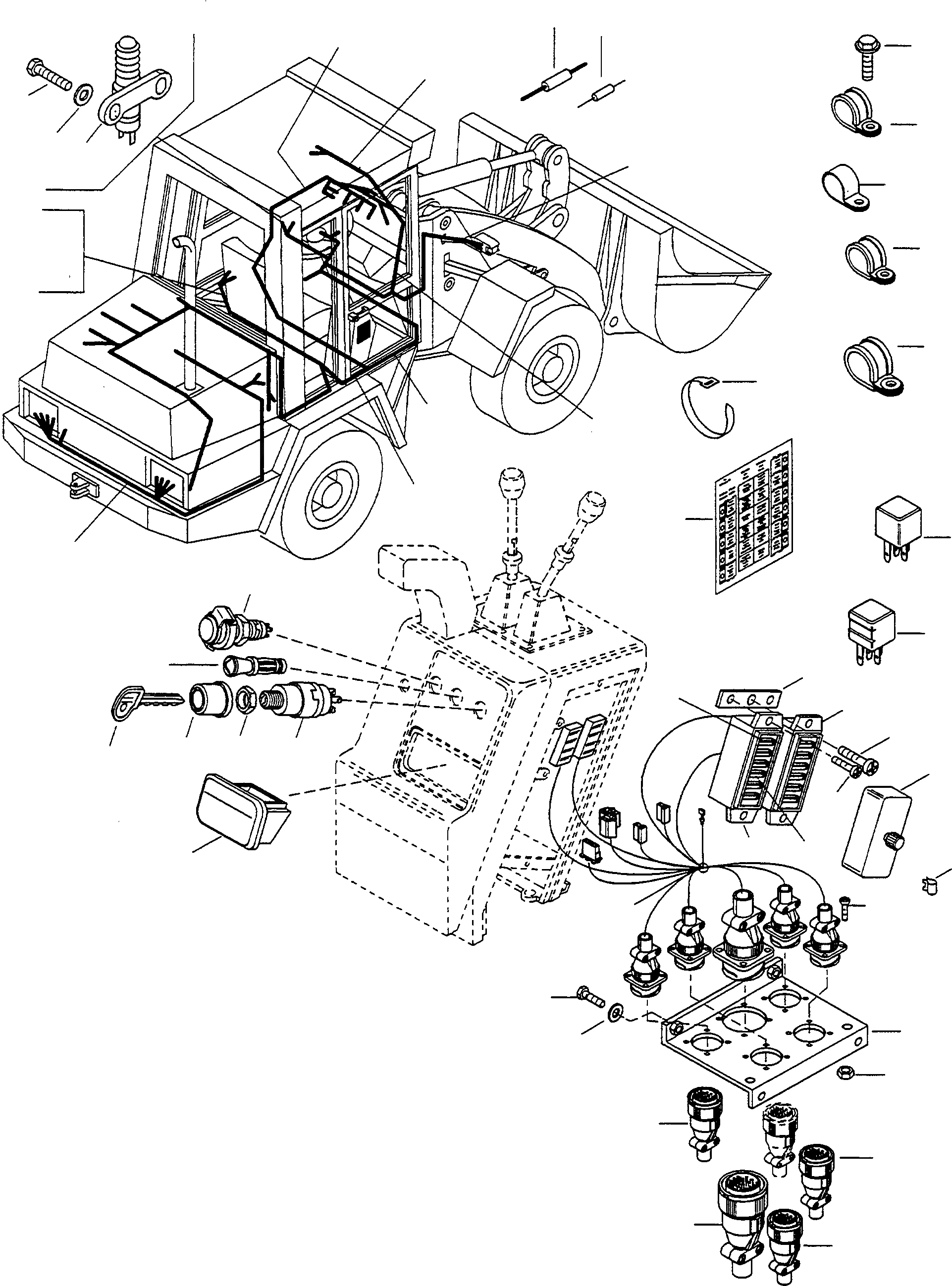 Схема запчастей Komatsu WA75-1 - ЭЛЕКТРИЧ. СИСТЕМА, EXECUTION I ЭЛЕКТРИЧ. СИСТЕМА