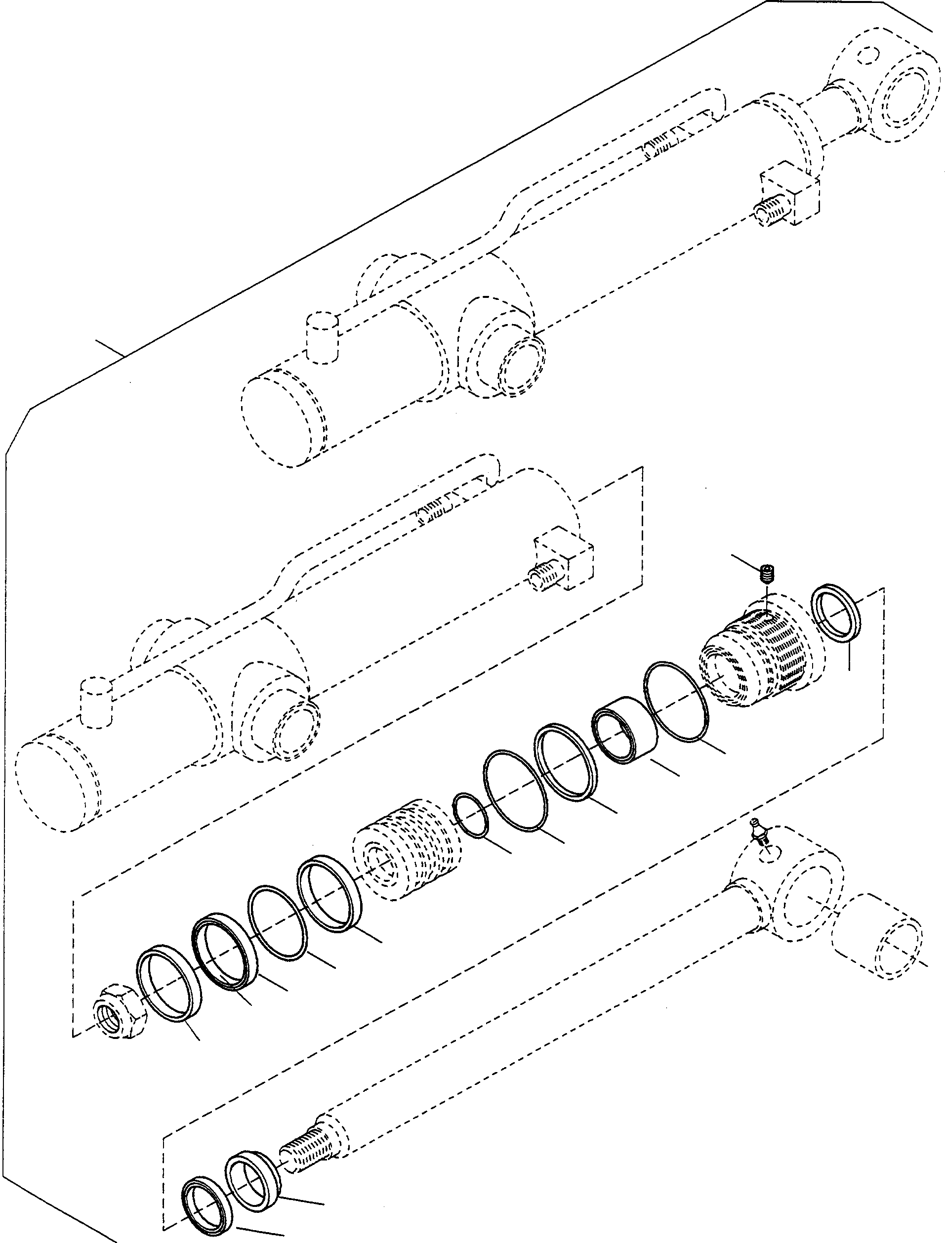 Схема запчастей Komatsu WA75-1 - ГИДРОЦИЛИНДР ПОДЪЕМА, КОМПЛЕКТ ПРОКЛАДОК ГИДРОЦИЛИНДР ПОДЪЕМА