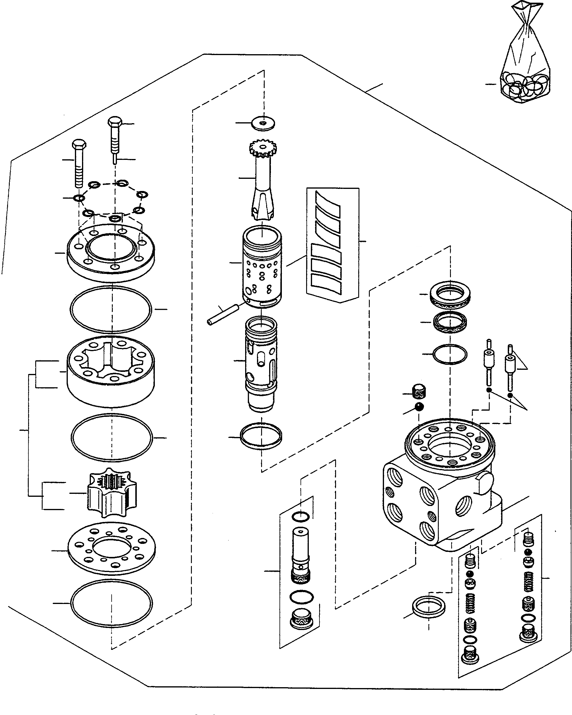 Схема запчастей Komatsu WA75-1 - РУЛЕВ. УПРАВЛЕНИЕ БЛОК 7 РУЛЕВ. УПРАВЛЕНИЕ