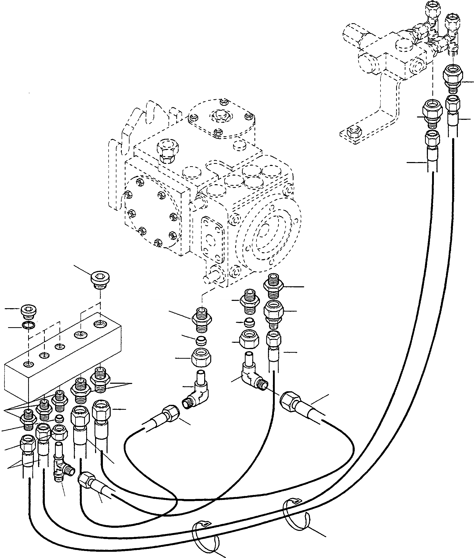 Схема запчастей Komatsu WA75-1 - КОНТРОЛЬ PORT, EXECUTION I ГИДРАВЛИКА