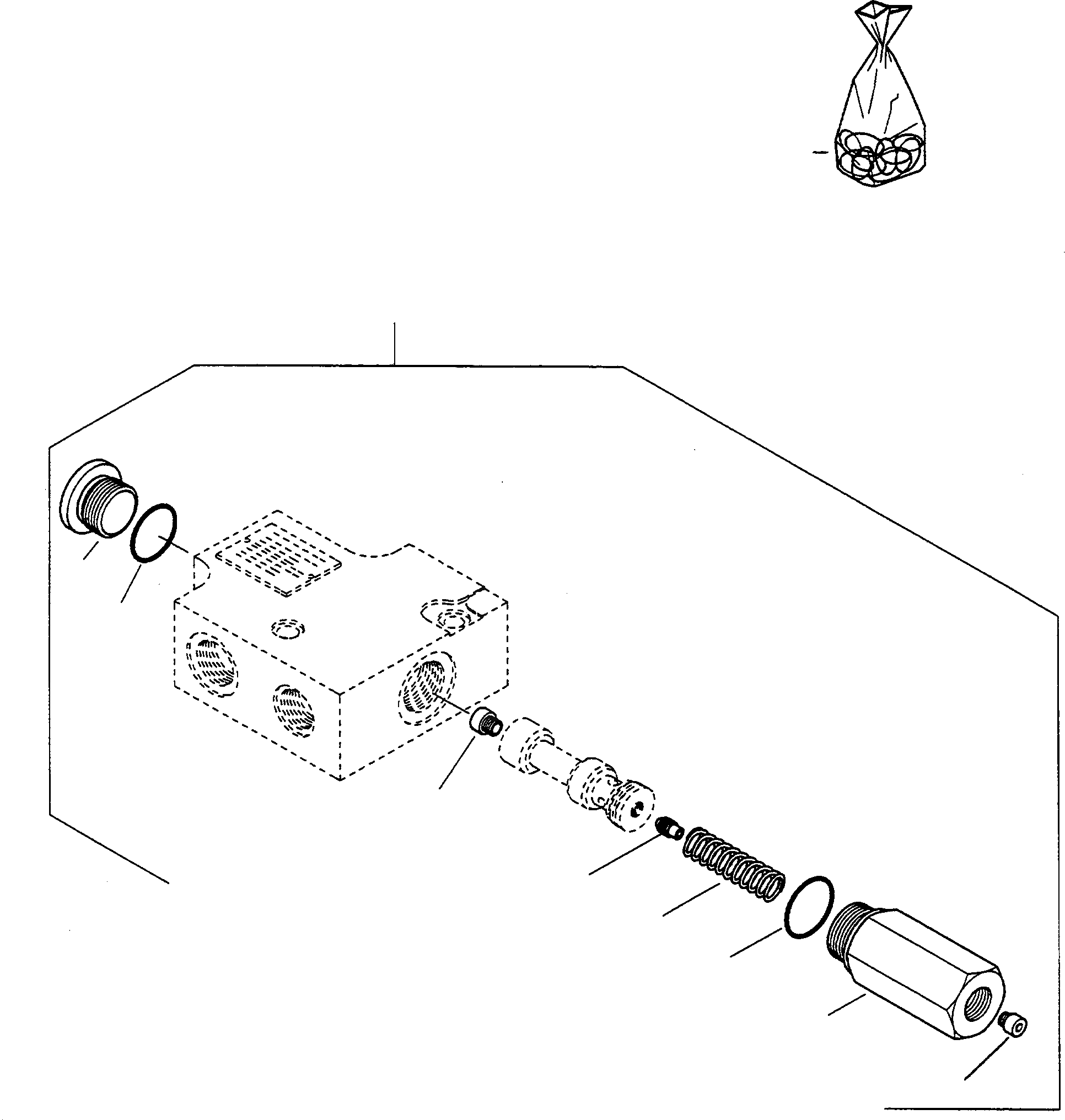 Схема запчастей Komatsu WA75-1 - ПРИОРИТЕТН. КЛАПАН ГИДРАВЛИКА