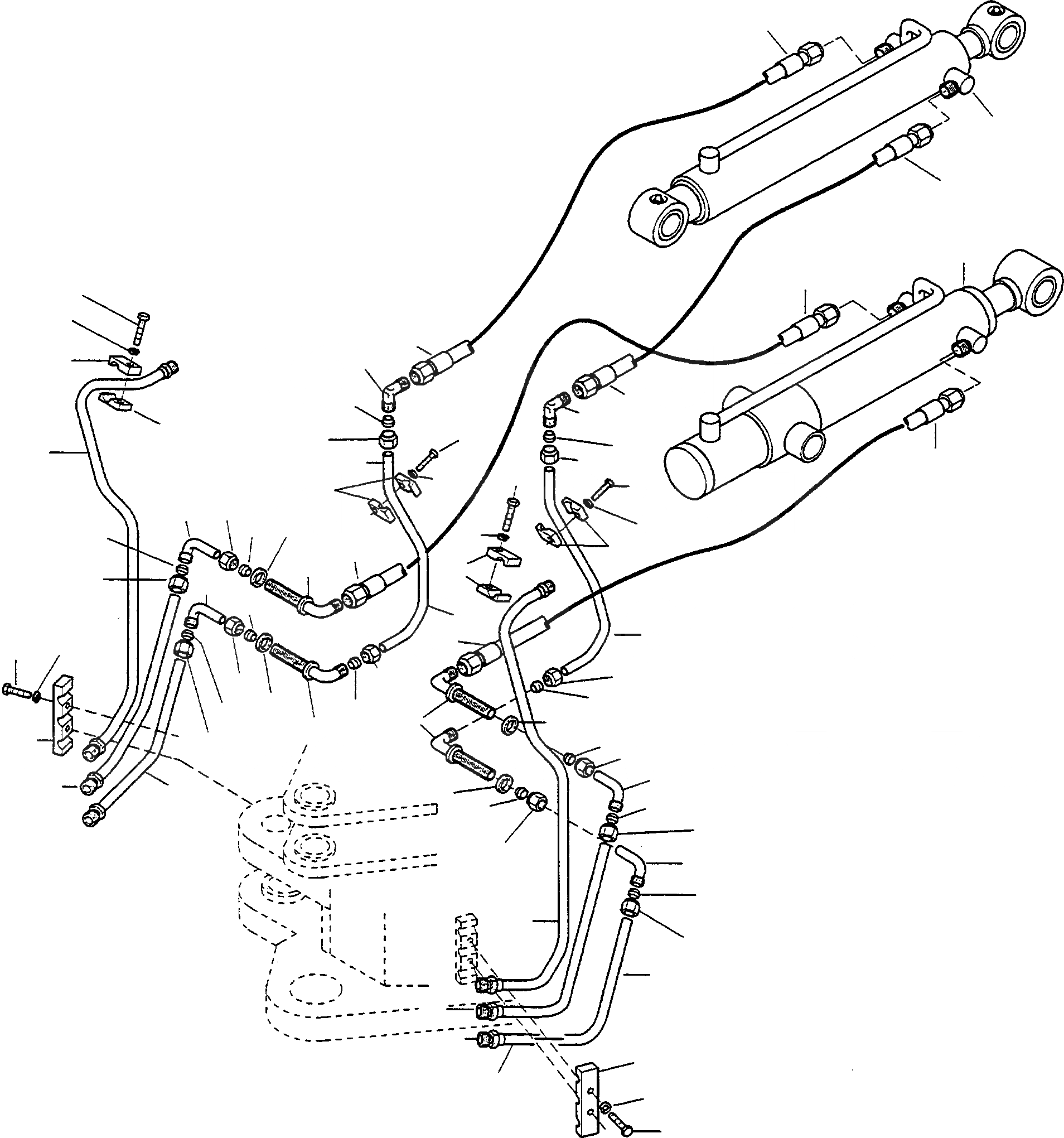 Схема запчастей Komatsu WA75-1 - ГИДРАВЛИКА ГИДРАВЛИКА