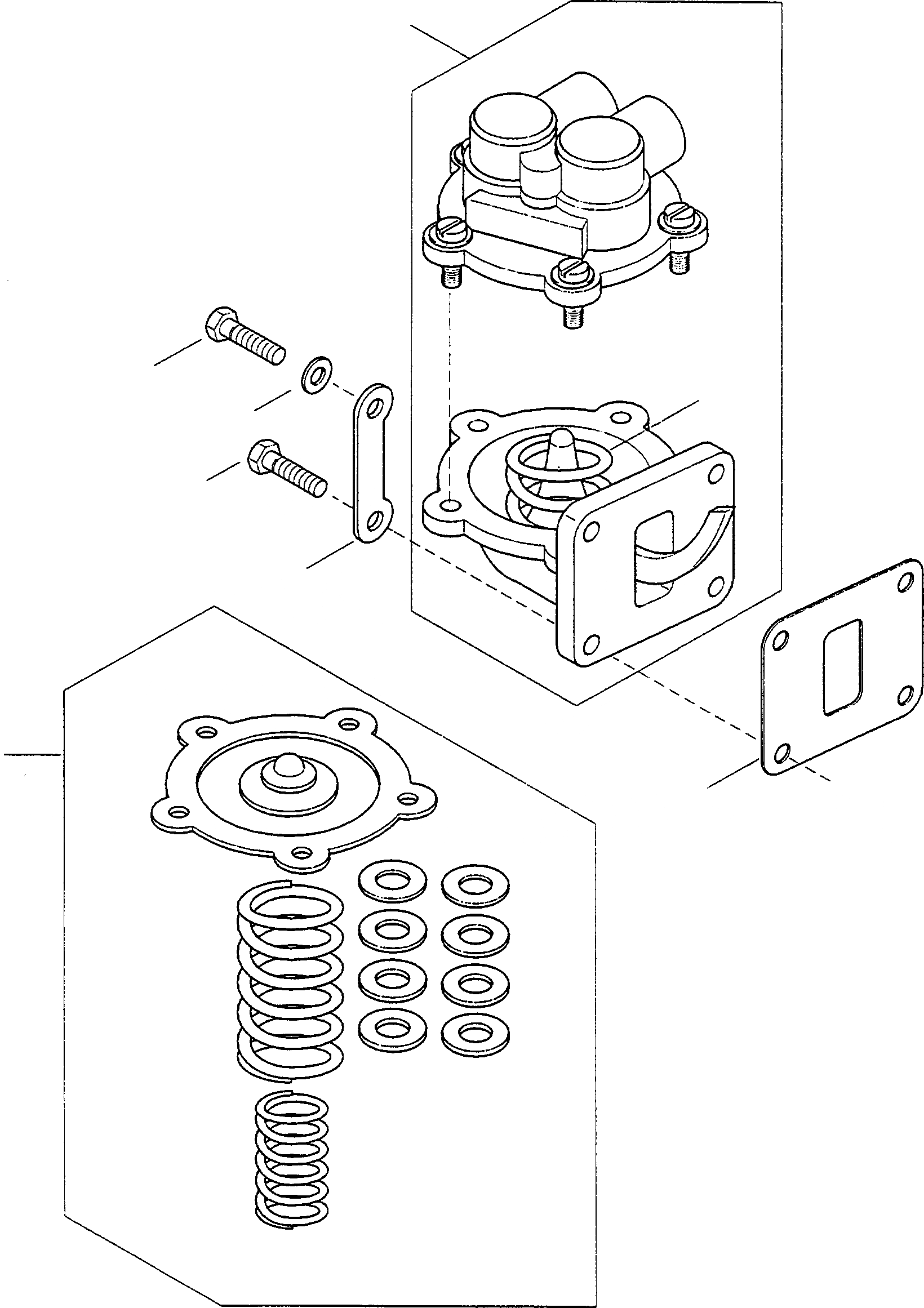 Схема запчастей Komatsu WA75-1S - ТОПЛИВН. НАСОС ДВИГАТЕЛЬ, КРЕПЛЕНИЕ ДВИГАТЕЛЯ