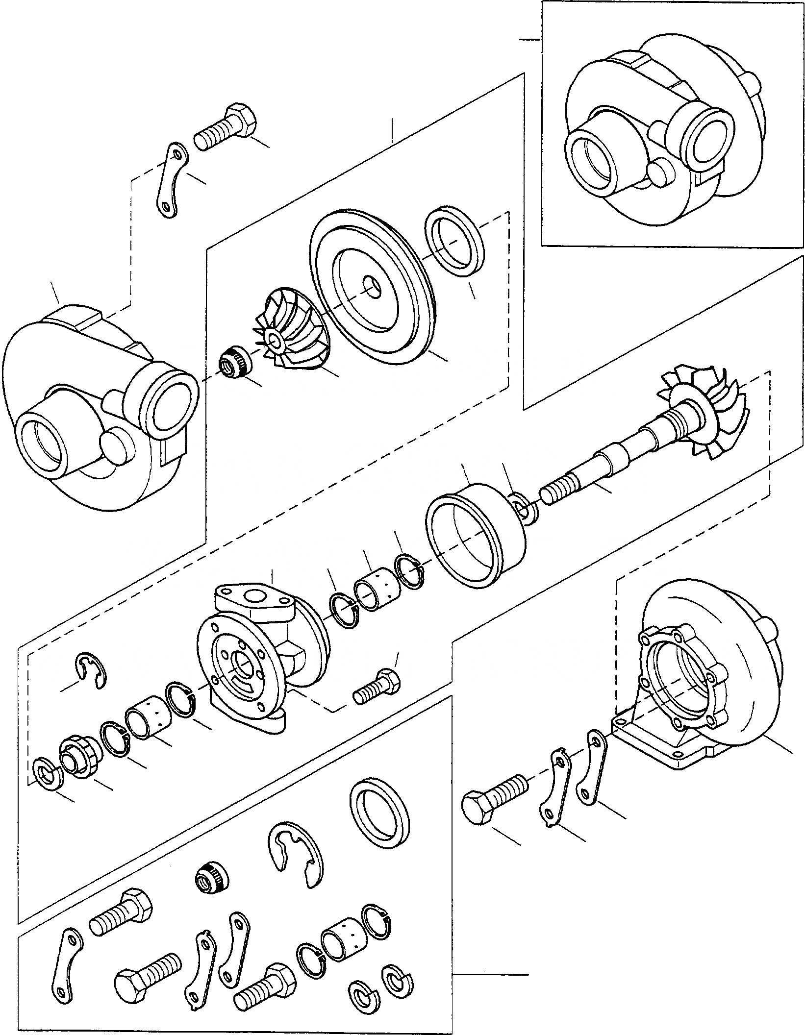 Схема запчастей Komatsu WA75-1S - ТУРБОНАГНЕТАТЕЛЬ ДВИГАТЕЛЬ, КРЕПЛЕНИЕ ДВИГАТЕЛЯ