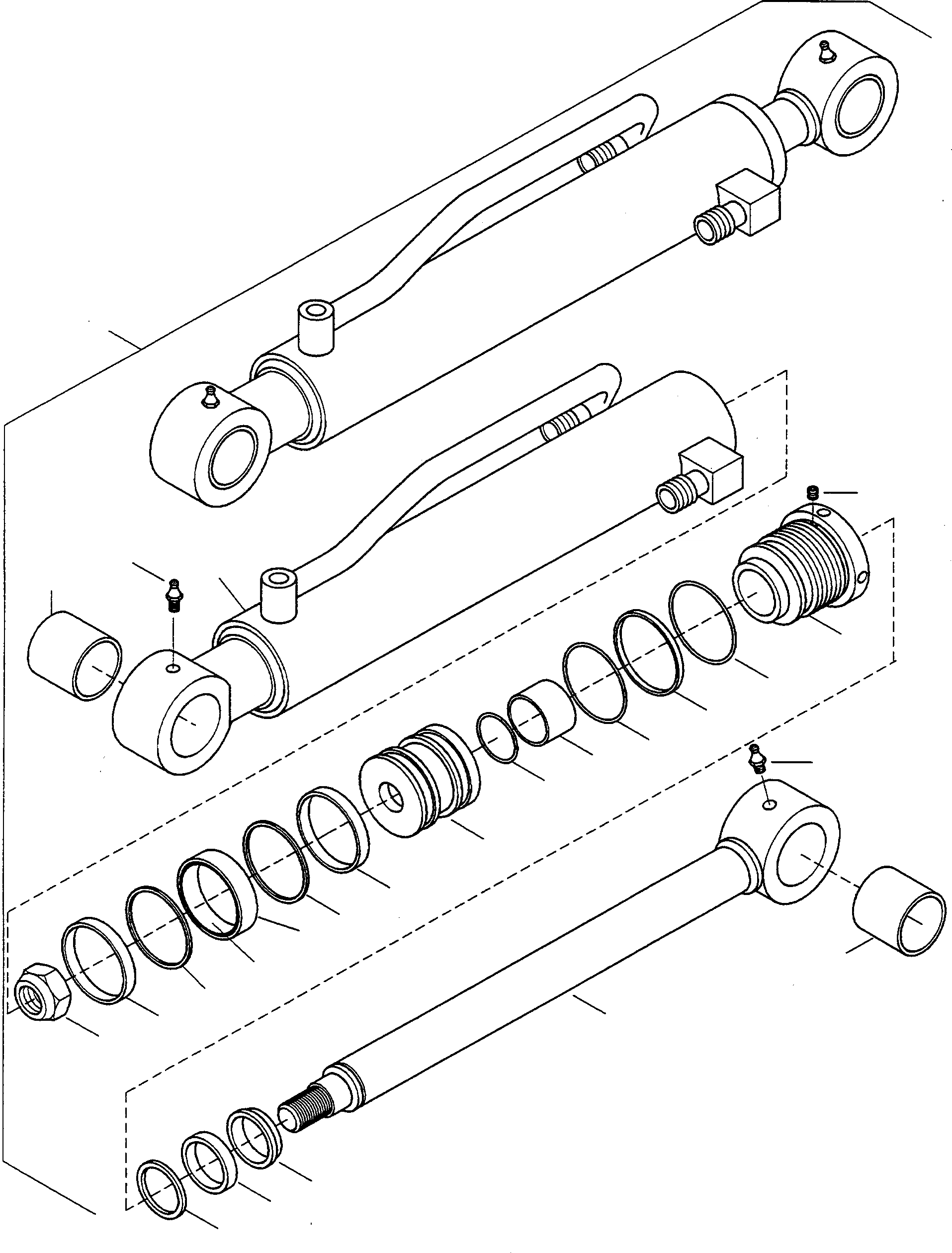 Схема запчастей Komatsu WA75-1S - ЦИЛИНДР КОВША ГИДРАВЛИКА