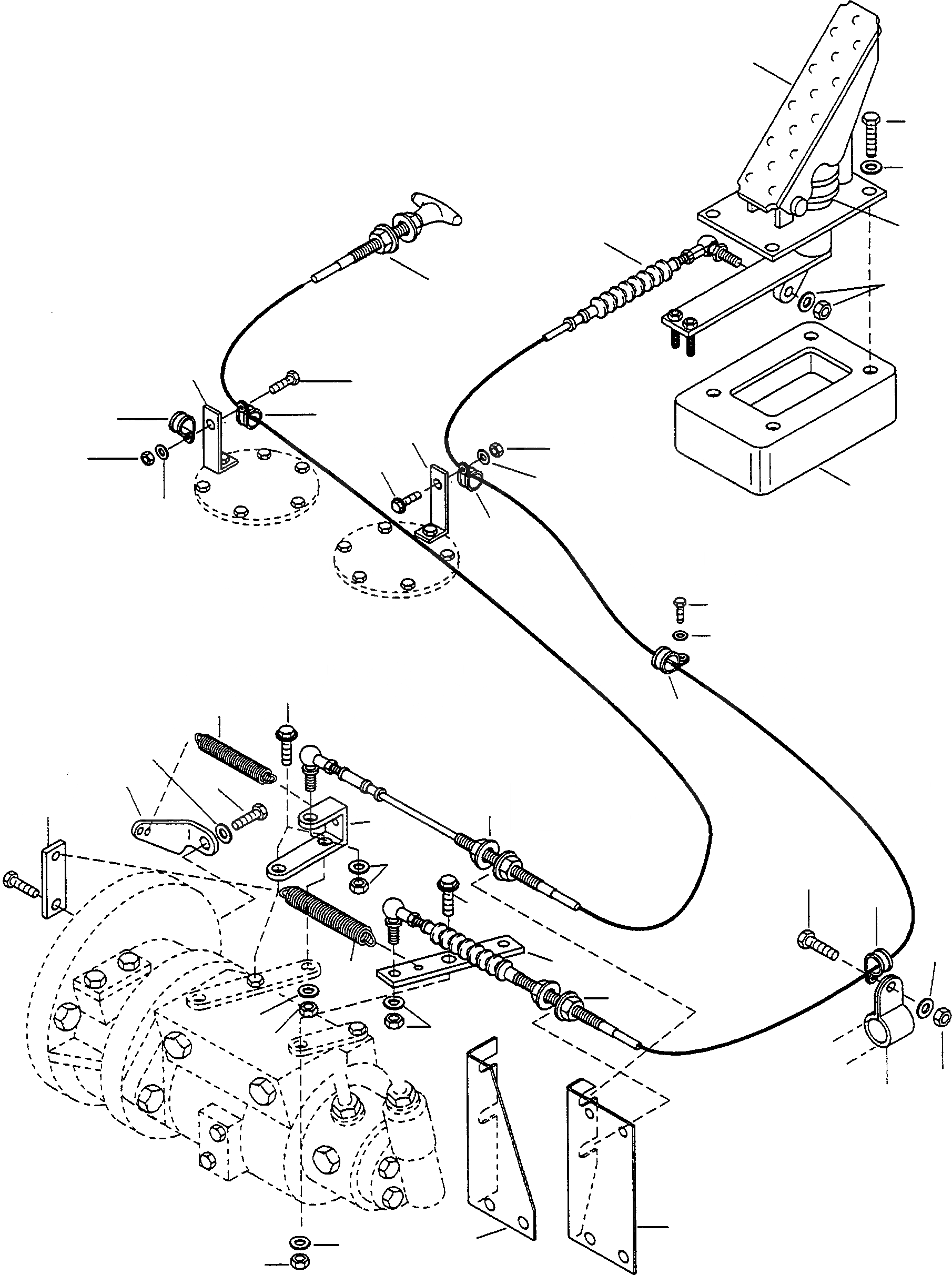Схема запчастей Komatsu WA75-1S - УПРАВЛ-Е ДВИГАТЕЛЕМ ДВИГАТЕЛЬ, КРЕПЛЕНИЕ ДВИГАТЕЛЯ