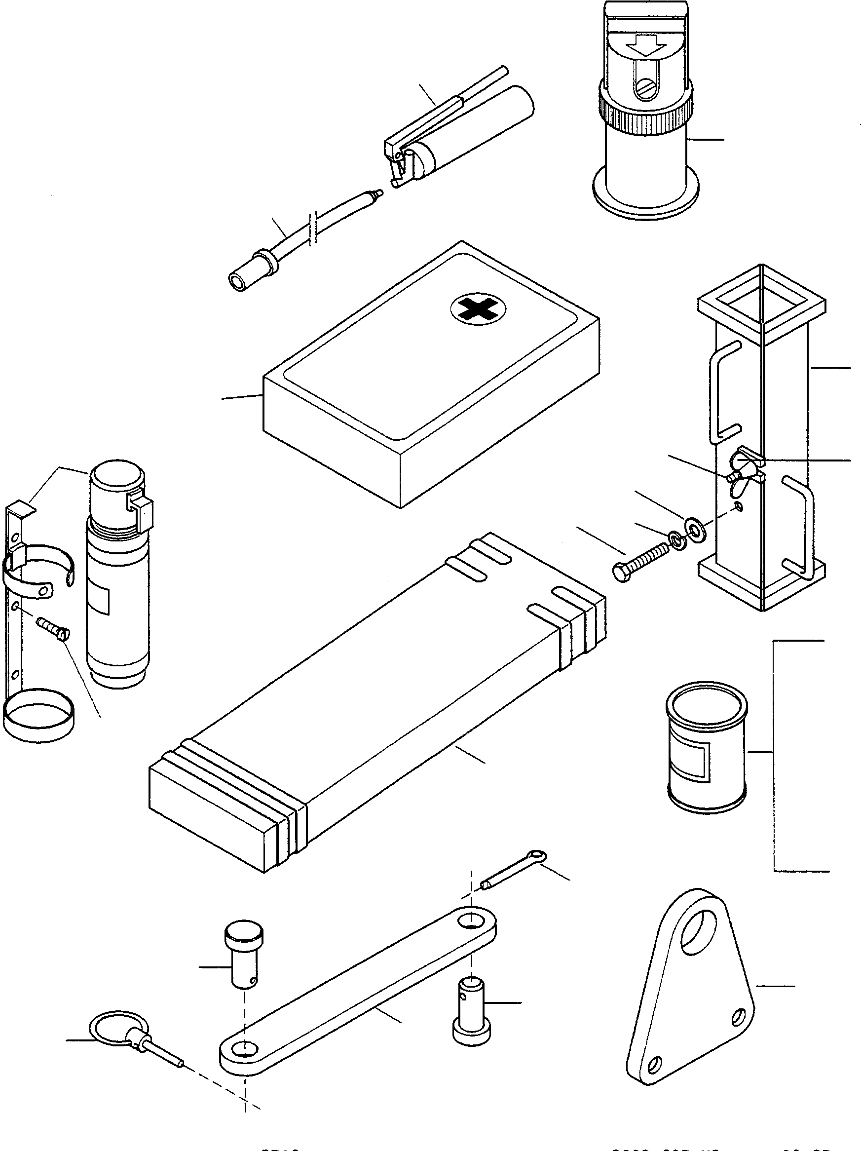 Схема запчастей Komatsu WA75-1S - ИНСТРУМЕНТ И АКСЕССУАРЫ ИНСТРУМЕНТ, АКСЕССУАРЫ, БУКВЕНН.