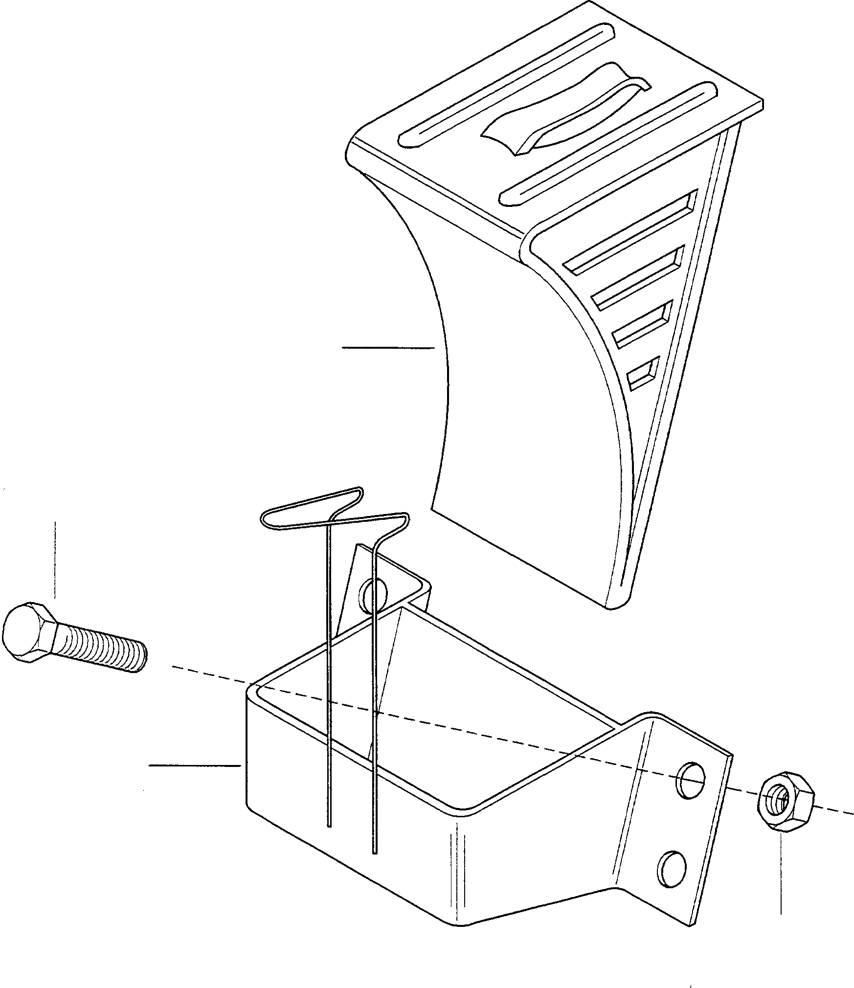 Схема запчастей Komatsu WA75-1S - WКРОМКА И ATTACHEMENT ИНСТРУМЕНТ, АКСЕССУАРЫ, БУКВЕНН.