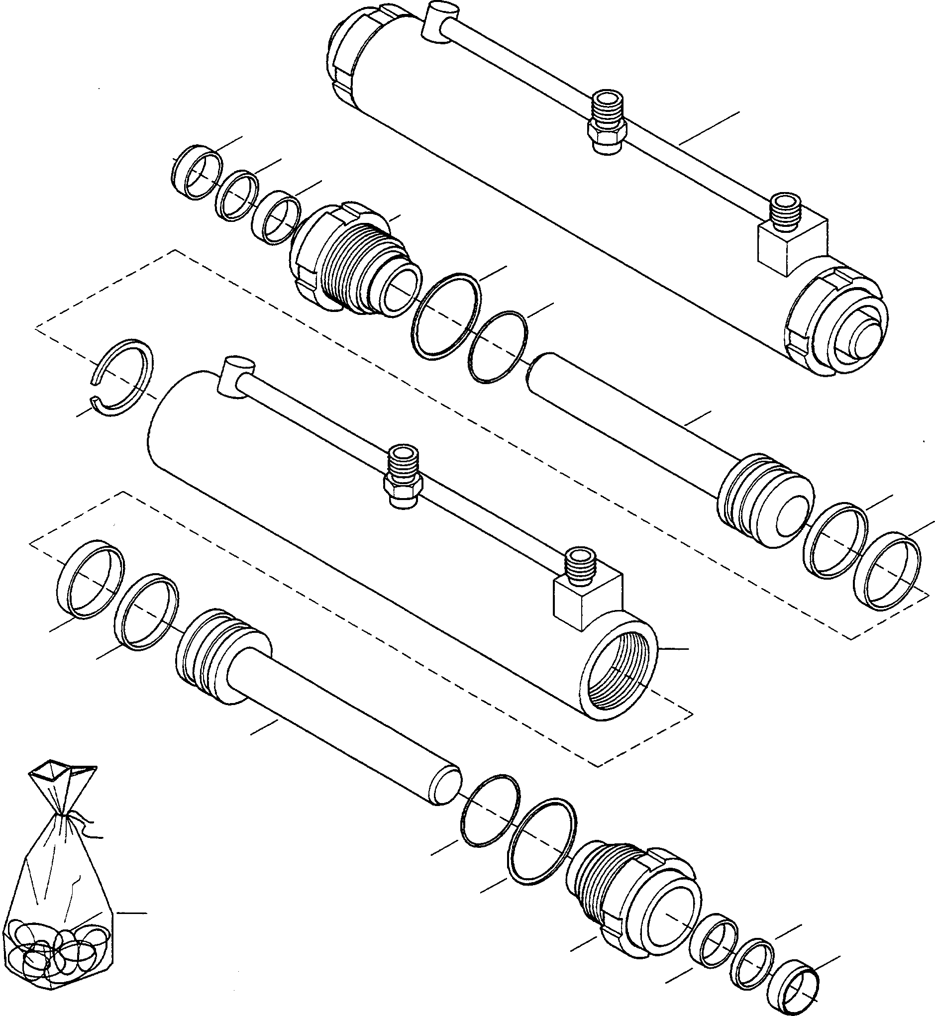 Схема запчастей Komatsu WA75-1S - QUICK CHANGE DEVICE, ЦИЛИНДР QUICK CHANGE DEVICE