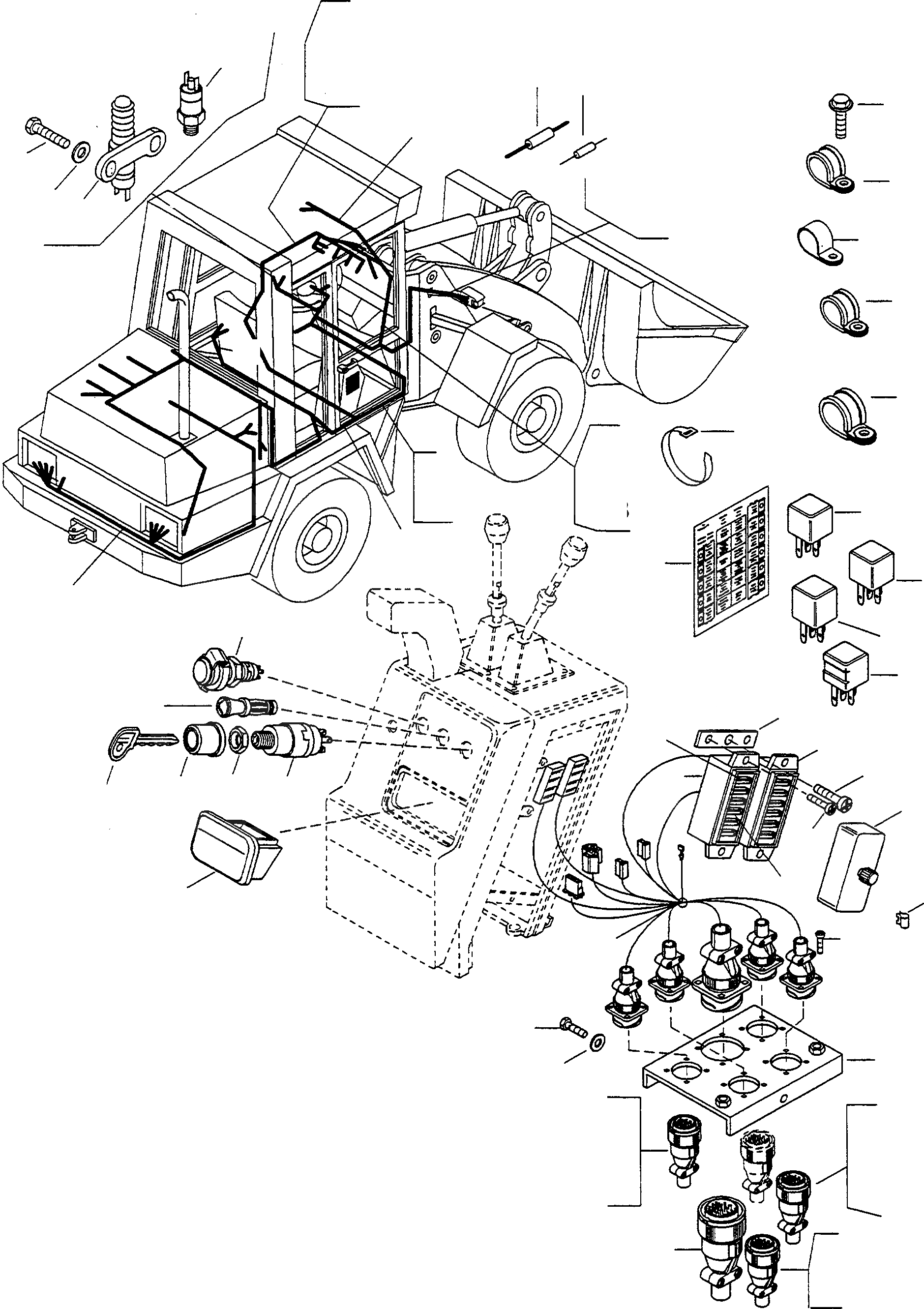 Схема запчастей Komatsu WA75-1S - ЭЛЕКТРИЧ. СИСТЕМА, EXECUTION I ЭЛЕКТРИЧ. СИСТЕМА