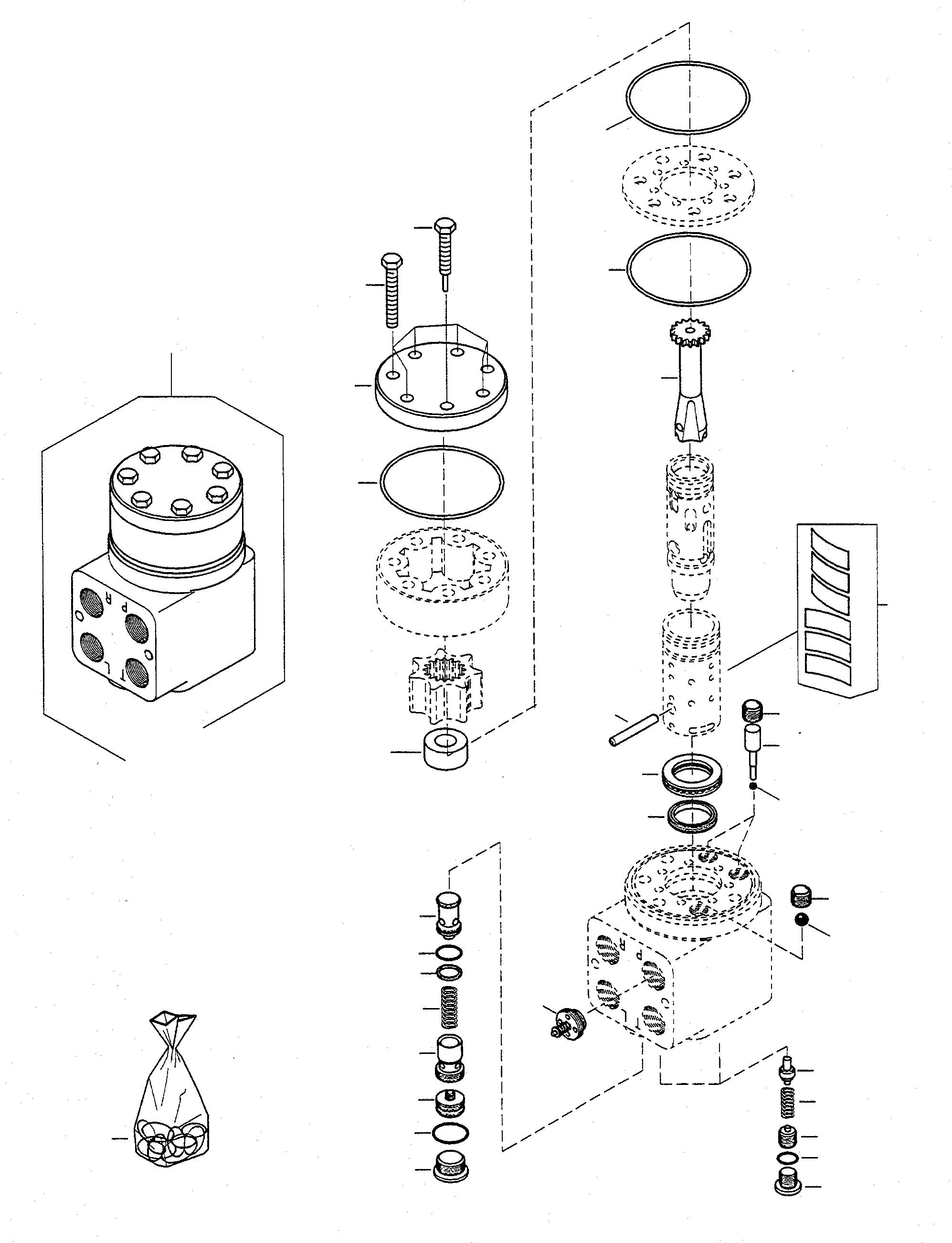 Схема запчастей Komatsu WA75-1S - РУЛЕВ. УПРАВЛЕНИЕ БЛОК 7 РУЛЕВ. УПРАВЛЕНИЕ