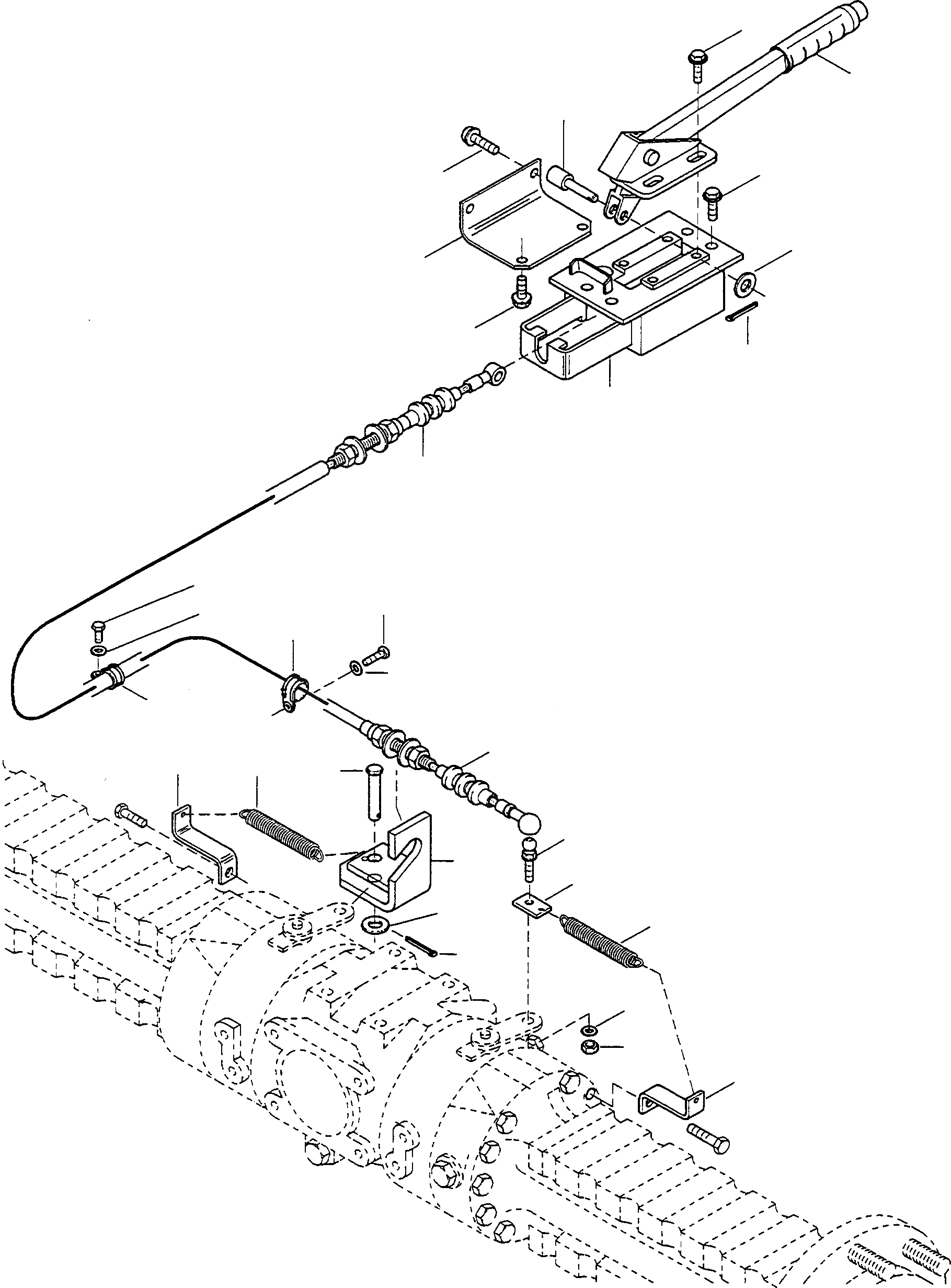 Схема запчастей Komatsu WA75-1S - HAND ТОРМОЗ. И OPERATING ASSEMBLY 9 ТОРМОЗ. СИСТЕМА