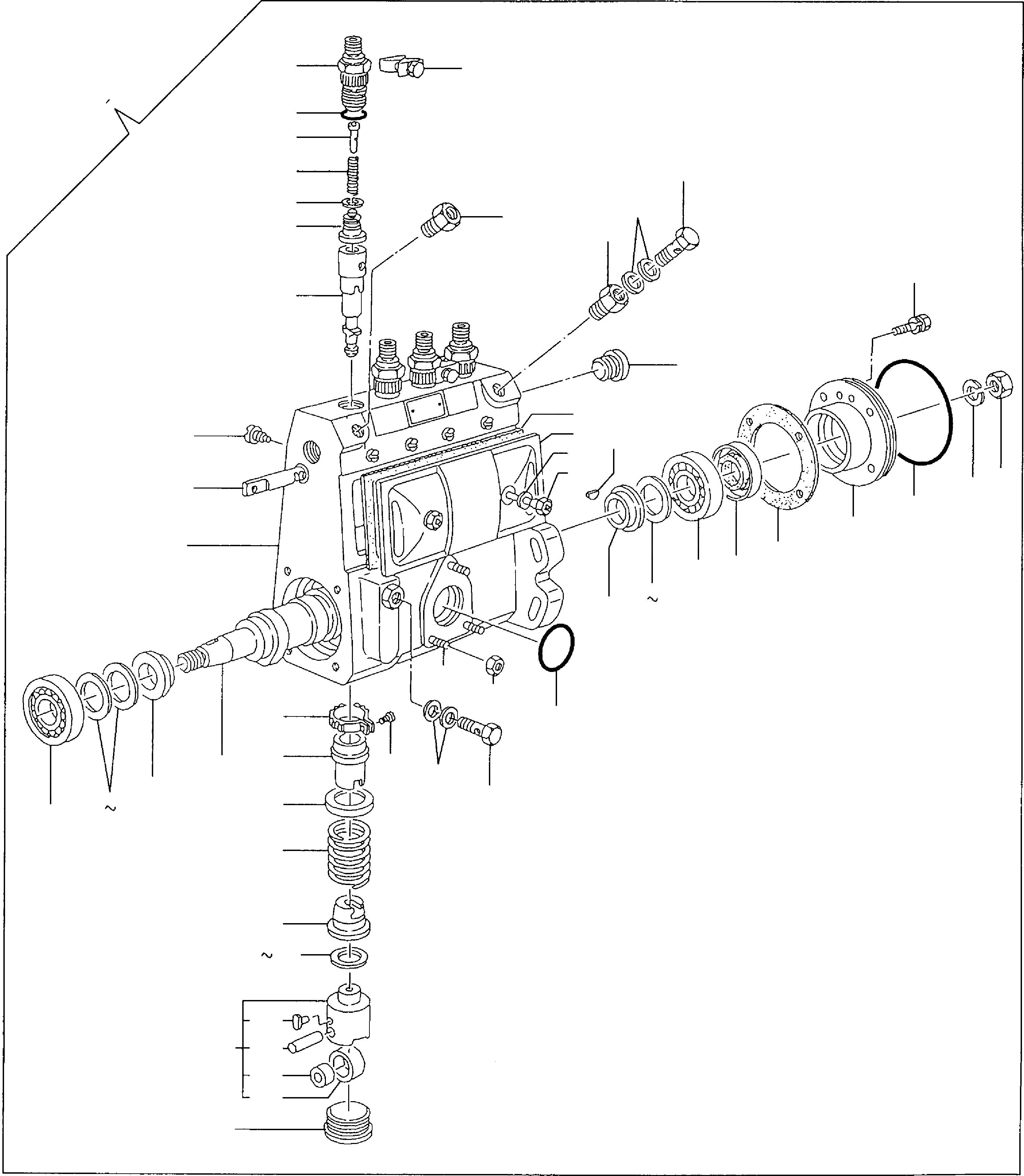 Схема запчастей Komatsu WA75-3 - ТОПЛ. НАСОС, КУЗОВ НАСОС ДВИГАТЕЛЬ, КРЕПЛЕНИЕ ДВИГАТЕЛЯ