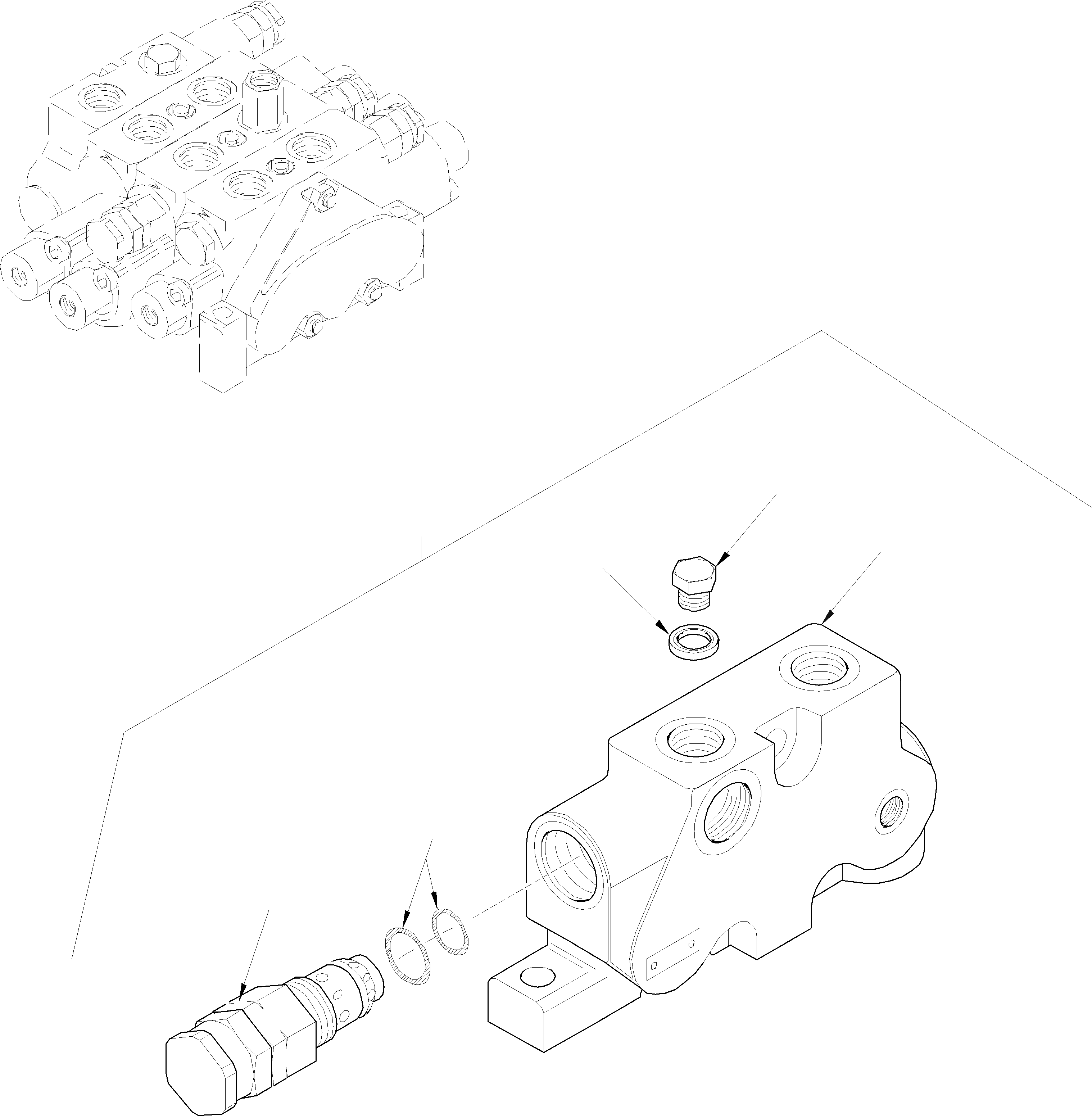 Схема запчастей Komatsu WA75-3 - УПРАВЛЯЮЩ. КЛАПАН УПРАВЛЯЮЩ. КЛАПАН