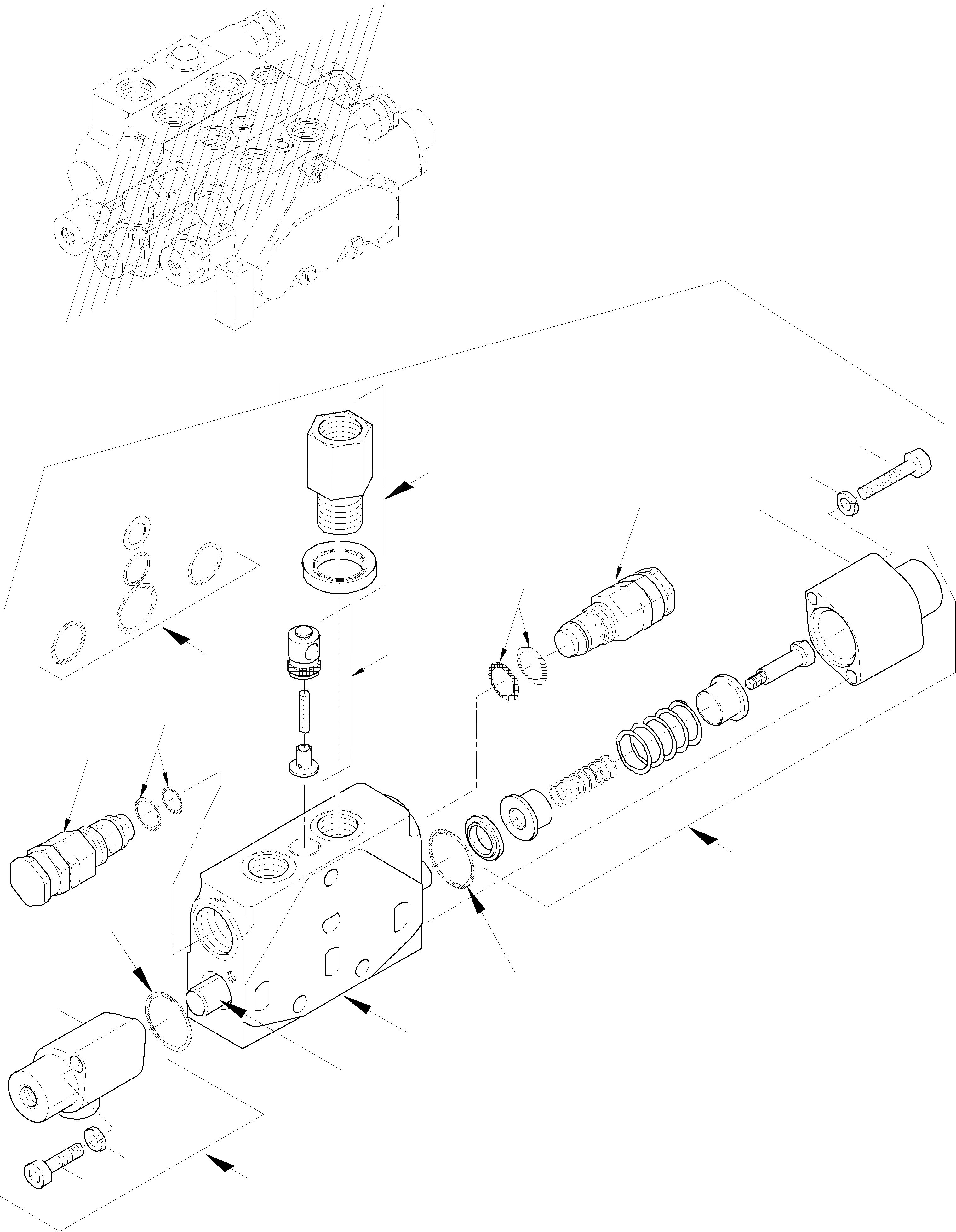 Схема запчастей Komatsu WA75-3 - УПРАВЛЯЮЩ. КЛАПАН УПРАВЛЯЮЩ. КЛАПАН