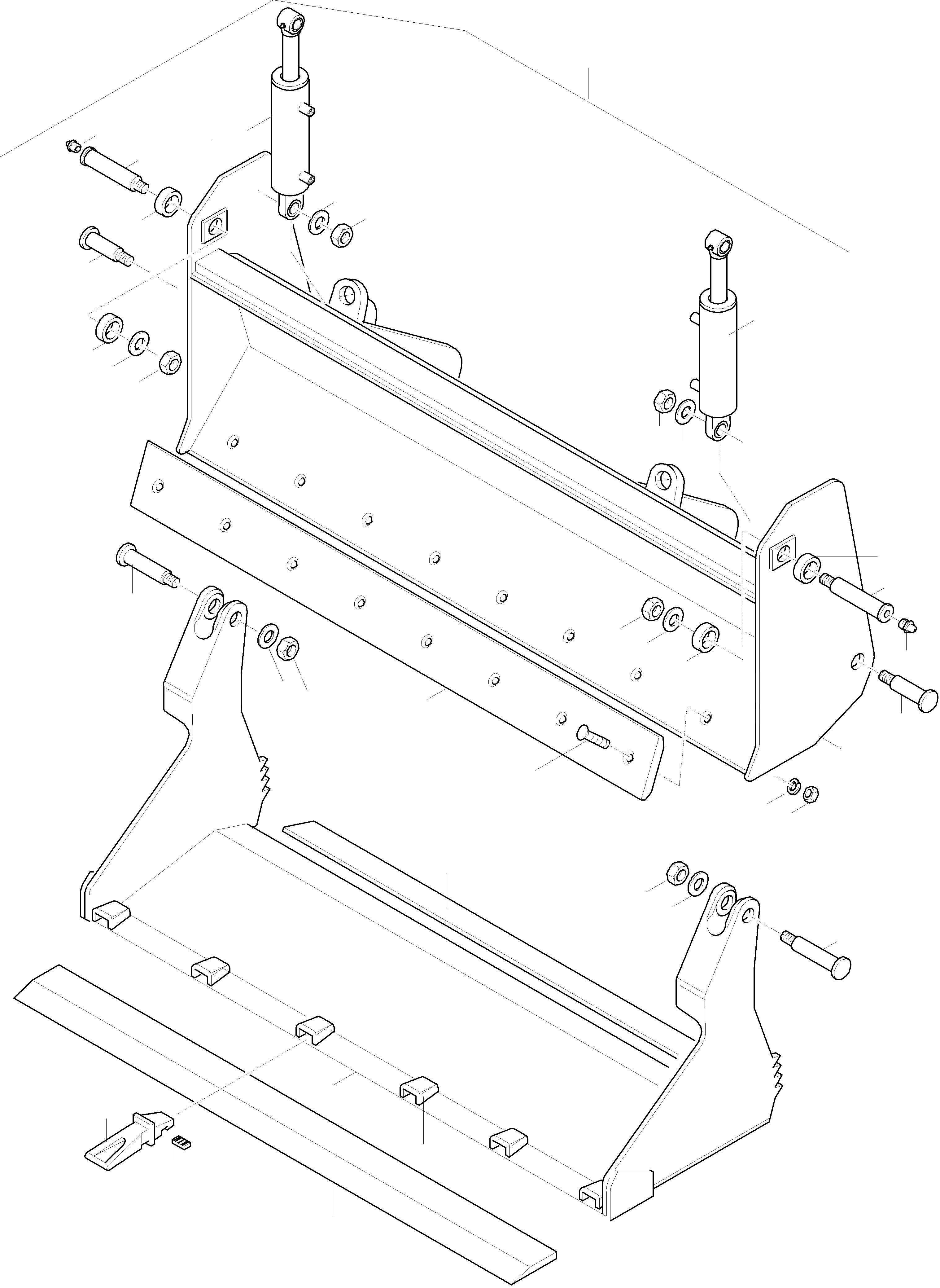 Схема запчастей Komatsu WA75-3 - GRAB КОВШ ОБОРУД-Е