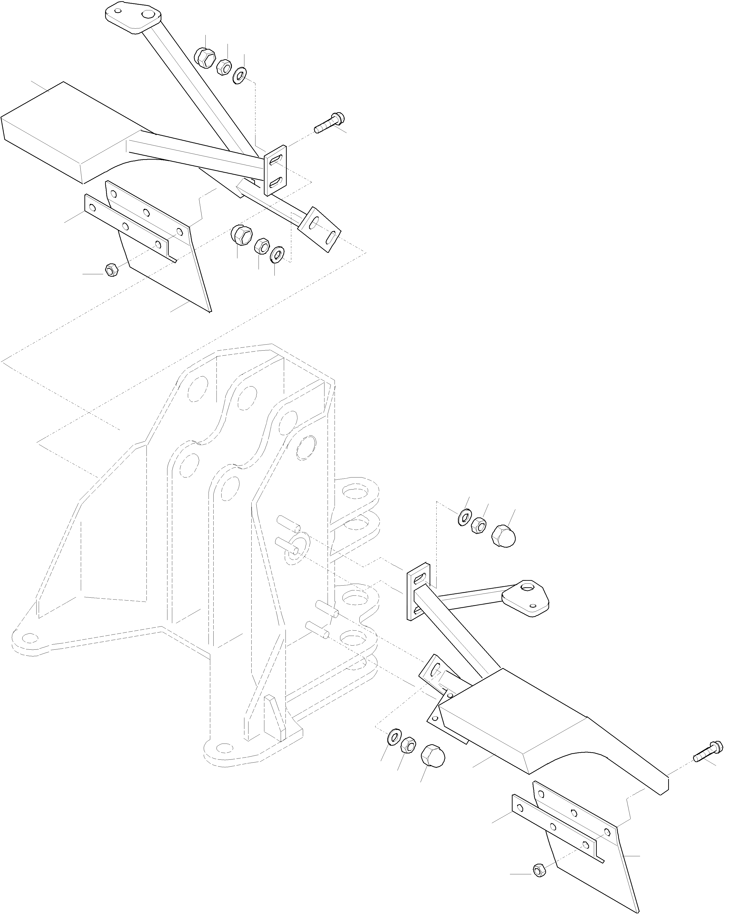 Схема запчастей Komatsu WA75-3 - КРЫЛО РАМА