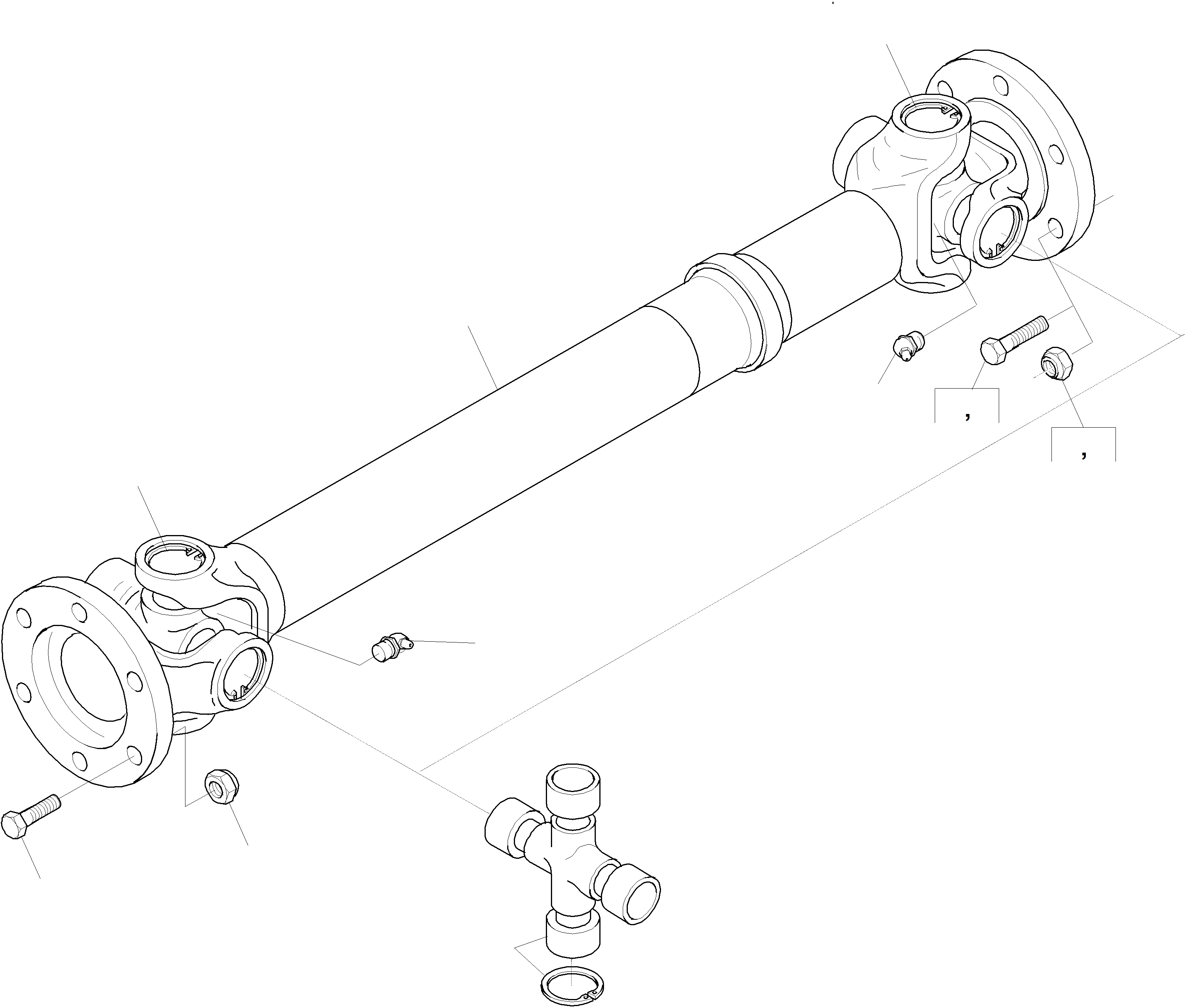 Схема запчастей Komatsu WA75-3 - КРЕСТОВИНА ТРАНСМИССИЯ, КРЕСТОВИНА