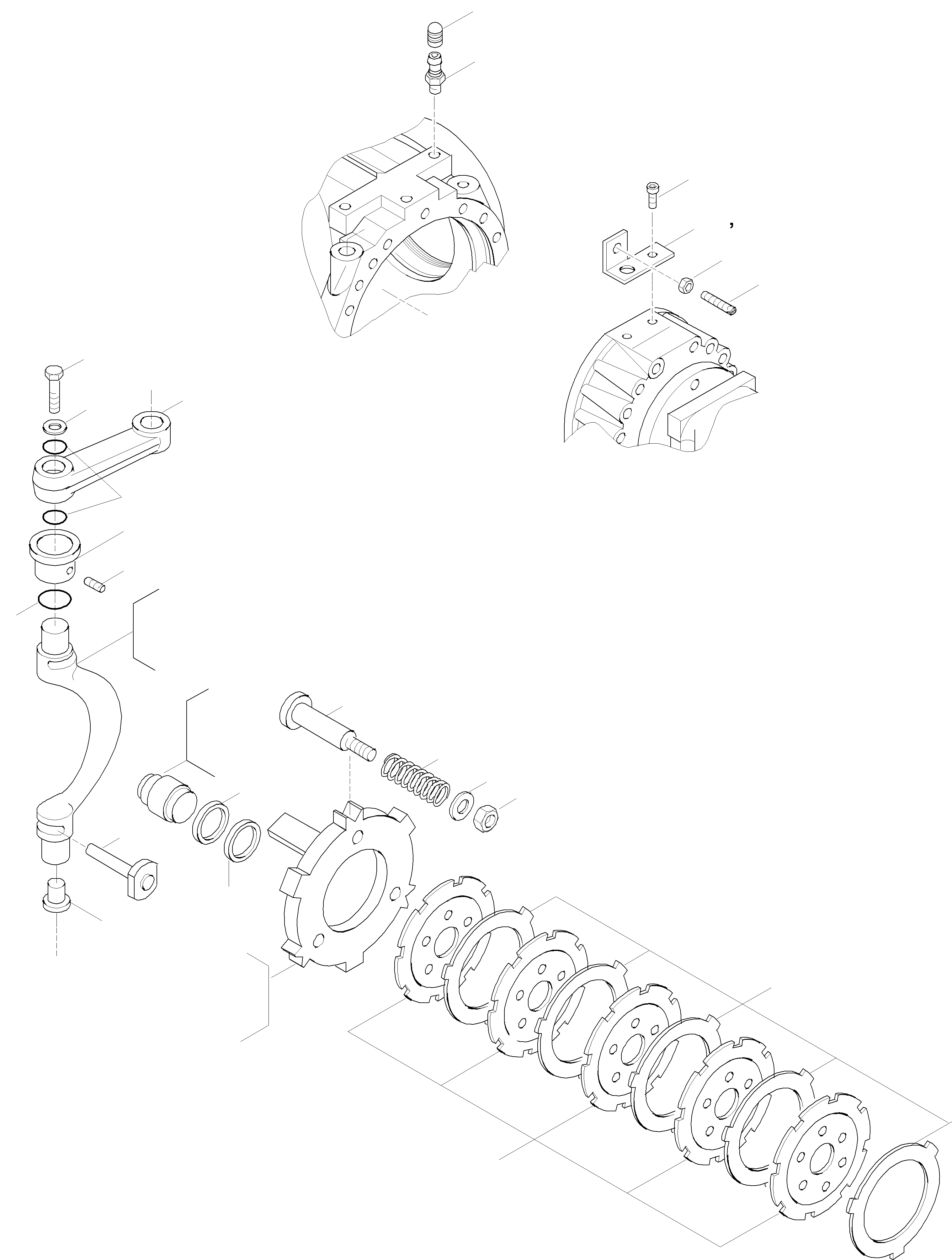 Схема запчастей Komatsu WA75-3 - ТОРМОЗ. ЗАДН. МОСТ