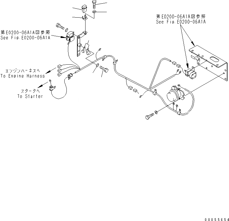 Схема запчастей Komatsu WA80-3 - ПРОВОДКА (ПРЕДОХРАНИТЕЛЬ) (ДЛЯ ПОДОГРЕВ WIRE СТЕКЛА)(№-) ЭЛЕКТРИКА