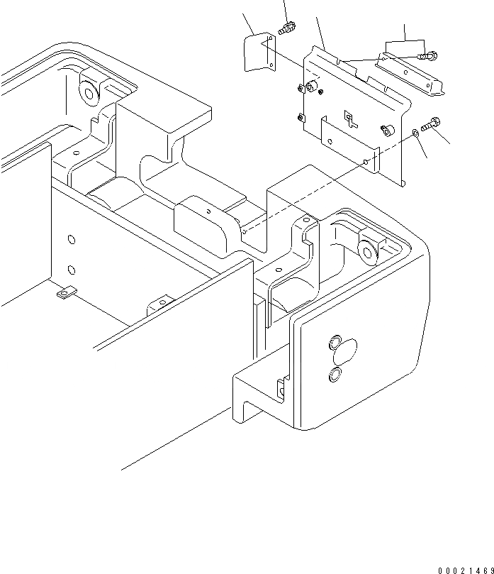 Схема запчастей Komatsu WA80-3 - КОМПОНЕНТЫ (ОБСЛУЖИВ-Е)(№-) ЭЛЕКТРИКА