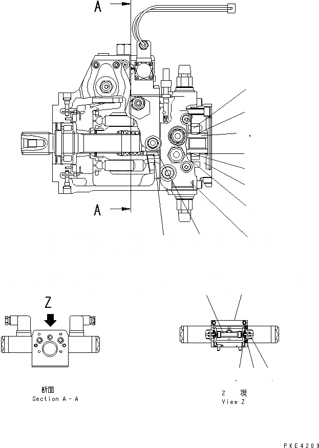 Схема запчастей Komatsu WA80-3 - HST НАСОС (ВНУТР. ЧАСТИ¤ 7/7)(№-9) СИЛОВАЯ ПЕРЕДАЧА