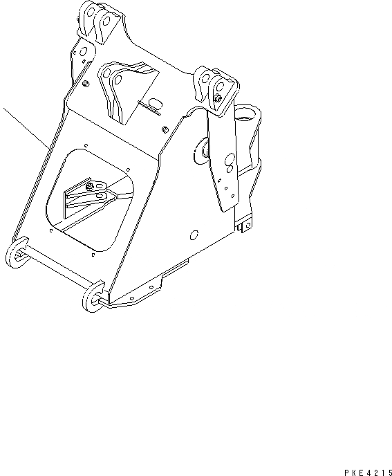 Схема запчастей Komatsu WA80-3 - ПЕРЕДН. РАМА (ДЛЯ E.C.S.S.)(№-89) ОСНОВНАЯ РАМА И ЕЕ ЧАСТИ