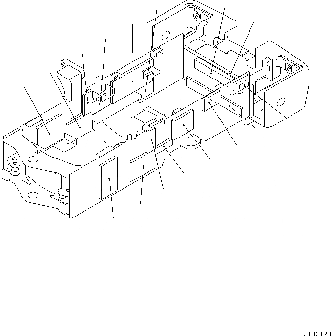 Схема запчастей Komatsu WA80-3 - ЗАДН. РАМА (ЩИТКИ) (СПЕЦ-Я LIVESTOCK RAISING)(№-) ОСНОВНАЯ РАМА И ЕЕ ЧАСТИ