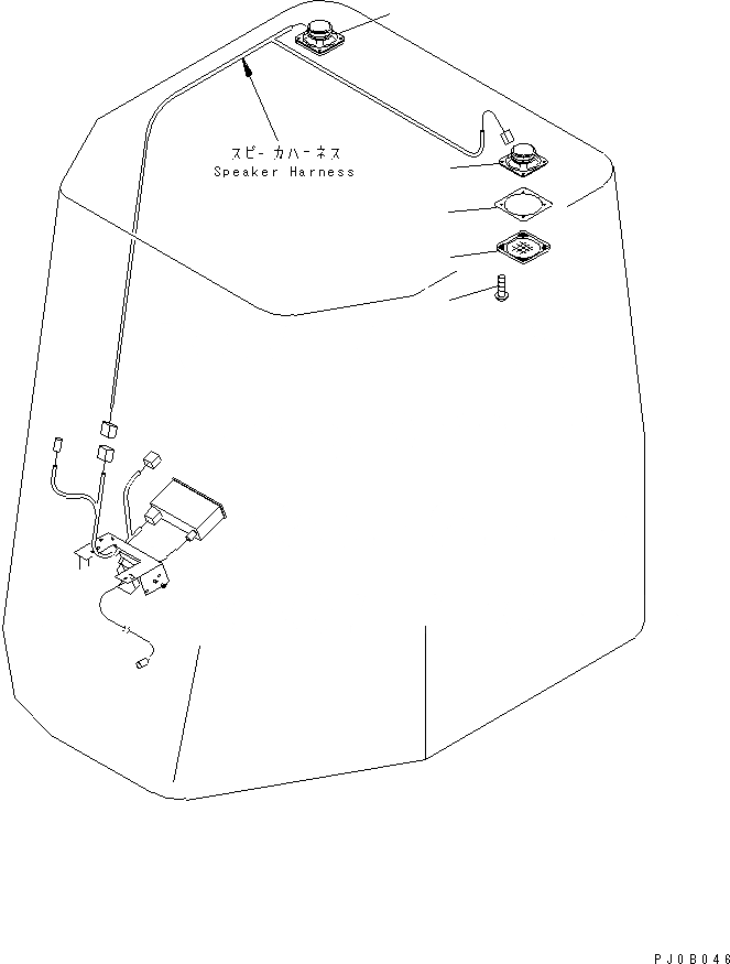 Схема запчастей Komatsu WA80-3 - КАБИНА (ЭЛЕКТРОПРОВОДКА) (С РАДИО)(№-) OPERATIORS ОБСТАНОВКА И СИСТЕМА УПРАВЛЕНИЯ