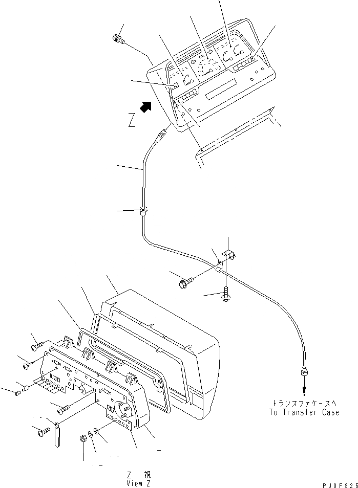 Схема запчастей Komatsu WA80-3 - ПРИБОРН. ПАНЕЛЬ (ПАНЕЛЬ ПРИБОРОВ) (БЕЗ КАБИНЫ И OVERSEA)(№8-) OPERATIORS ОБСТАНОВКА И СИСТЕМА УПРАВЛЕНИЯ