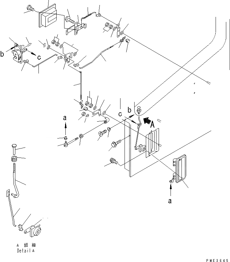 Схема запчастей Komatsu WA80-3-SW - КАБИНА (ЗАМОК ДВЕРИ¤ ЛЕВ.) (СНЕГОУБОРОЧН. СПЕЦ-Я./A ТИП)(№-) OPERATIORS ОБСТАНОВКА И СИСТЕМА УПРАВЛЕНИЯ