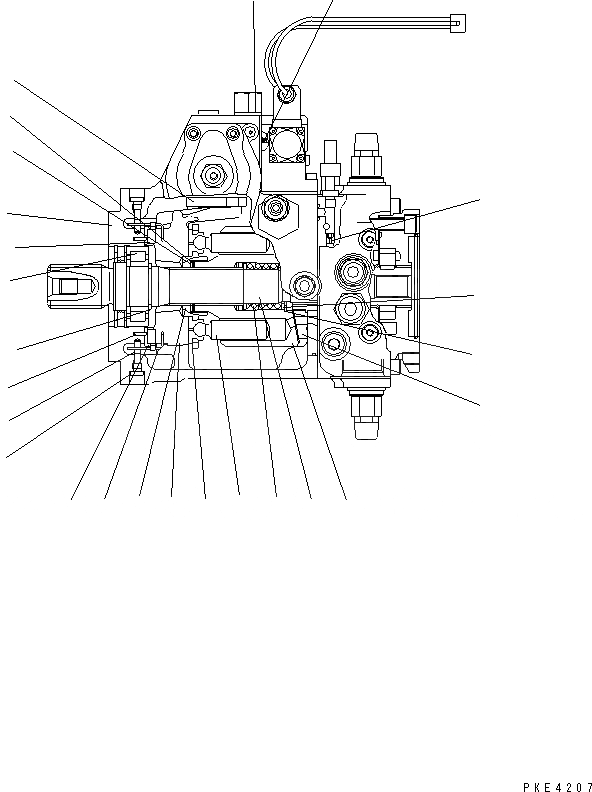 Схема запчастей Komatsu WA80-3-CB - HST НАСОС (ВНУТР. ЧАСТИ¤ /7) ТРАНСМИССИЯ