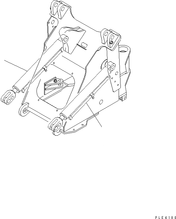Схема запчастей Komatsu WA80-3-CB - ГИДРОЦИЛИНДР ПОДЪЕМА РАБОЧЕЕ ОБОРУДОВАНИЕ