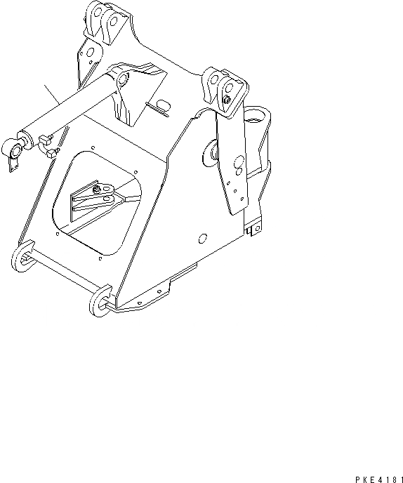 Схема запчастей Komatsu WA80-3-CB - ГИДРОЦИЛИНДР КОВША РАБОЧЕЕ ОБОРУДОВАНИЕ
