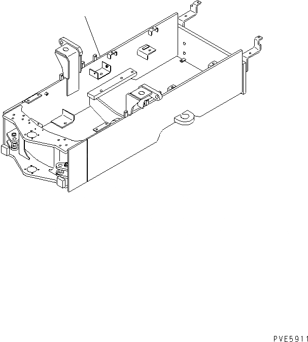 Схема запчастей Komatsu WA80-3-CN - ЗАДН. РАМА (D ТИП РАДИАТОР) (С ДОПОЛН. ПРОТИВОВЕС) (СНЕГОУБОРОЧН. СПЕЦ-Я.) ОСНОВНАЯ РАМА И ЕЕ ЧАСТИ