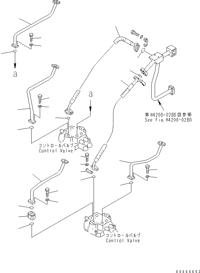 Схема запчастей Komatsu WA800-3E0 - КОНТРОЛЬНЫЙ КЛАПАН РАБОЧ. ОБОРУДОВАНИЯ (ГИДРОЦИЛИНДР КОВША ТРУБЫ)(№7-) ГИДРАВЛИКА