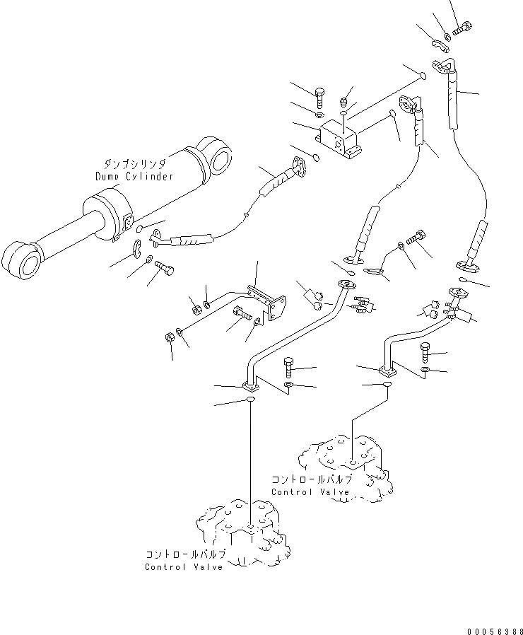 Схема запчастей Komatsu WA800-3E0 - ГИДРАВЛ ЛИНИЯ (ГИДРОЦИЛИНДР КОВША ВЕРХН. ЛИНИЯ)(№7-7) ГИДРАВЛИКА