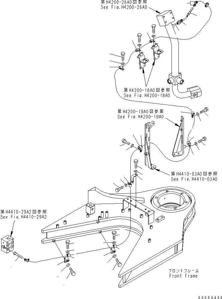 Схема запчастей Komatsu WA800-3E0 - ГИДРАВЛ ЛИНИЯ (SHUTTLE ДРЕНАЖН.) (ДЛЯ ПРОХОДНОЙ ФИЛЬТР)(№7-7) ГИДРАВЛИКА