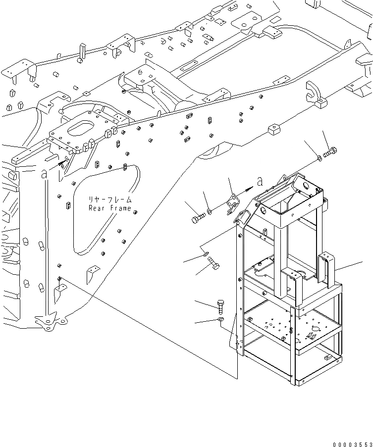 Схема запчастей Komatsu WA800-3E0 - УПРАВЛ-Е ТОРМОЗОМ (КОРПУС И ЭЛЕМЕНТЫ КРЕПЛЕНИЯ)(№7-7) КАБИНА ОПЕРАТОРА И СИСТЕМА УПРАВЛЕНИЯ