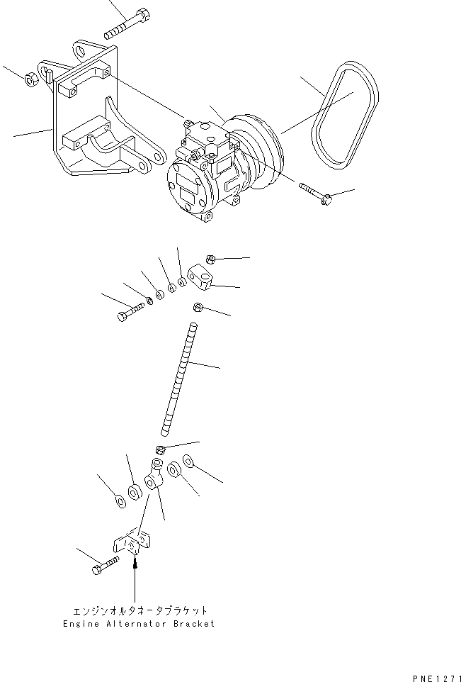 Схема запчастей Komatsu WA800-1-13 - ТРУБКИ КОНДИЦИОНЕРА (DENSO) (RA) (/)(№88-) РАМА И ЧАСТИ КОРПУСА