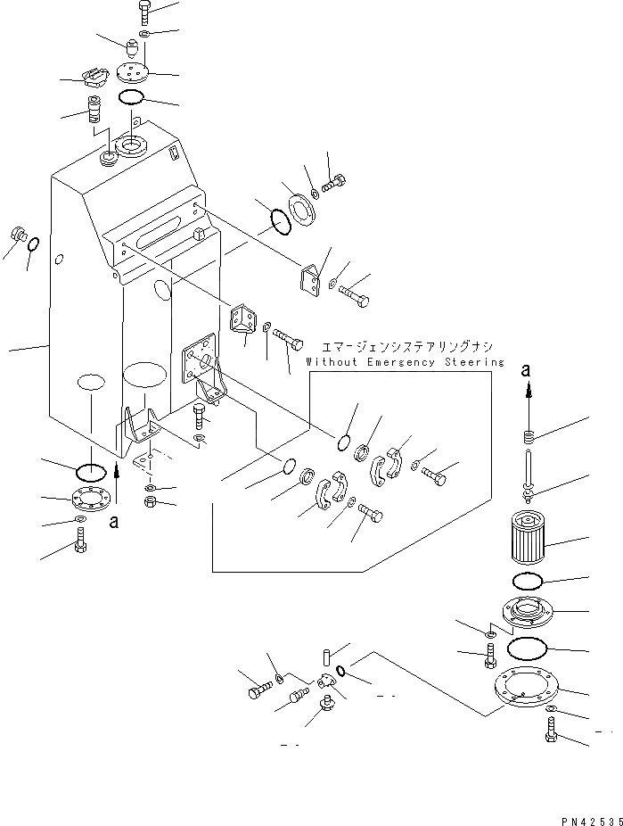 Схема запчастей Komatsu WA800-1-13 - ГИДР. БАК. УПРАВЛ-Е РАБОЧИМ ОБОРУДОВАНИЕМ