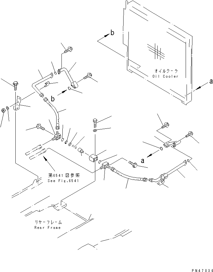 Схема запчастей Komatsu WA800-1-13 - ГИДРОЛИНИЯ (ЛИНИЯ ОХЛАЖДЕНИЯ) (/)(№8-) УПРАВЛ-Е РАБОЧИМ ОБОРУДОВАНИЕМ