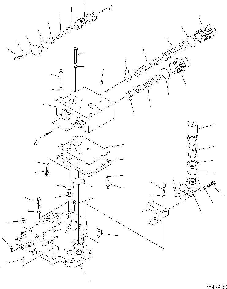Схема запчастей Komatsu WA800-1 - КЛАПАН УПРАВЛЕНИЯ ТРАНСМИССИЕЙ (/) ТРАНСМИССИЯ