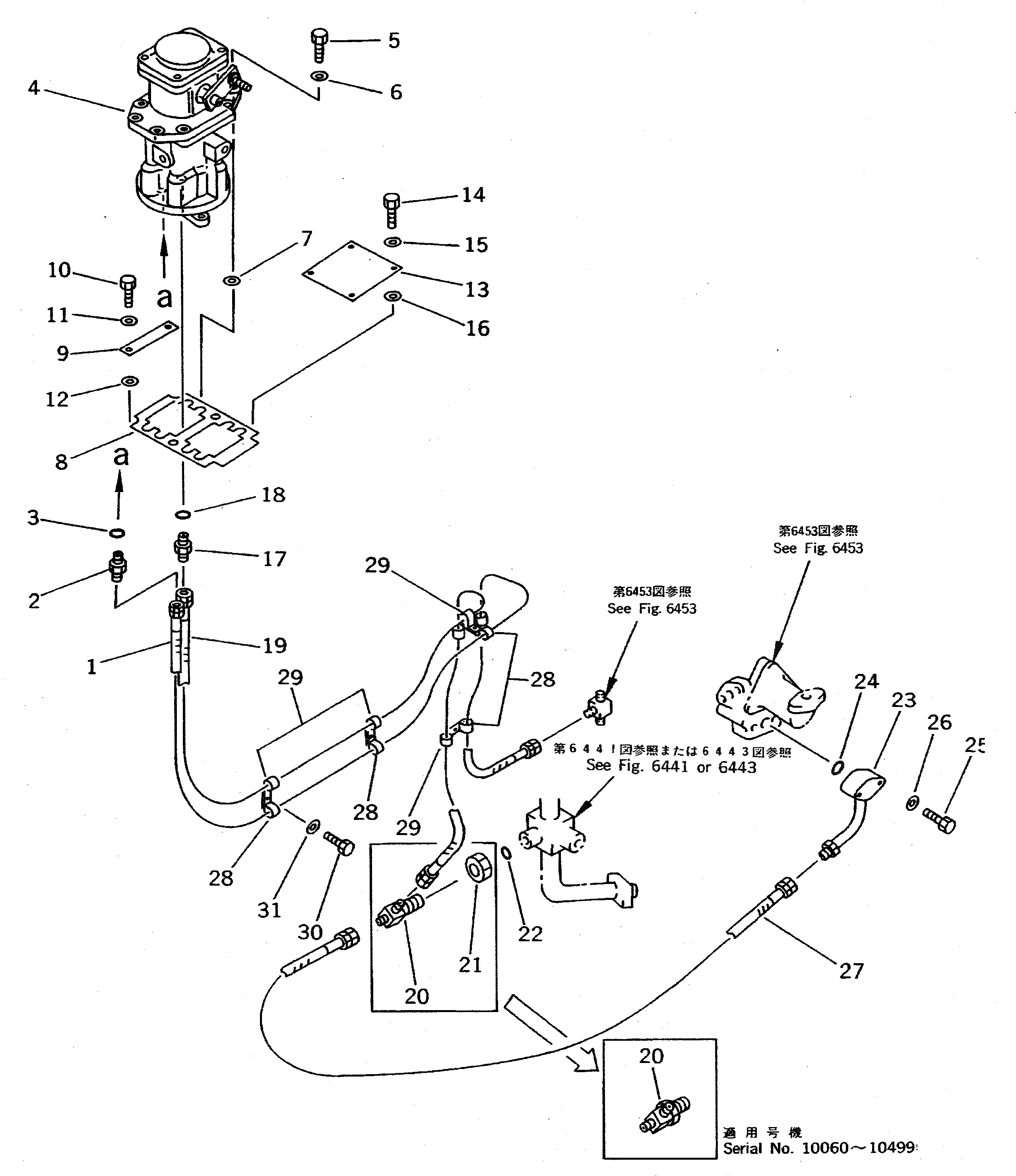 Схема запчастей Komatsu WA800-1 - ГИДРОЛИНИЯ (P.O.C. КЛАПАН ЛИНИЯ /7)(№-99) УПРАВЛ-Е РАБОЧИМ ОБОРУДОВАНИЕМ