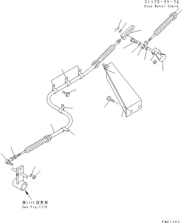 Схема запчастей Komatsu WA800-2 - МЕХАНИЧ. ДВИГАТЕЛЬ СТОП СИСТЕМА (/) (СТОП МОТОР ДВИГАТЕЛЯ УПРАВЛ-Е КАБЕЛЬ)(№-) КОМПОНЕНТЫ ДВИГАТЕЛЯ И ЭЛЕКТРИКА