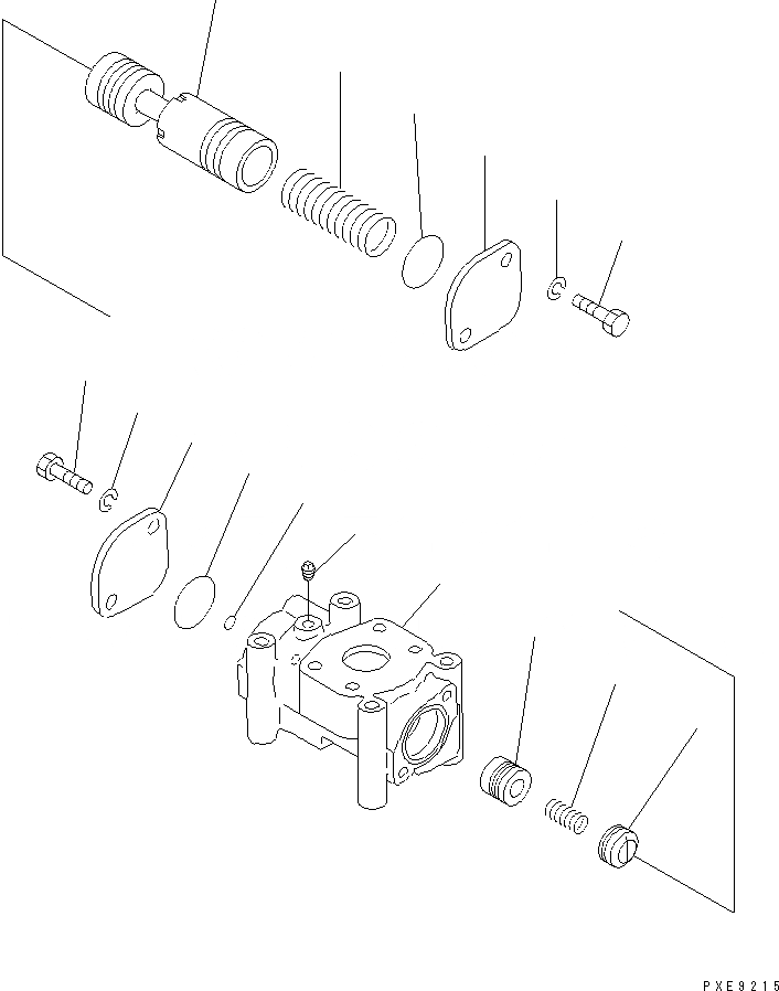 Схема запчастей Komatsu WA800-2 - ГИДРОТРАНСФОРМАТОР КЛАПАН ТРАНСМИССИЯ