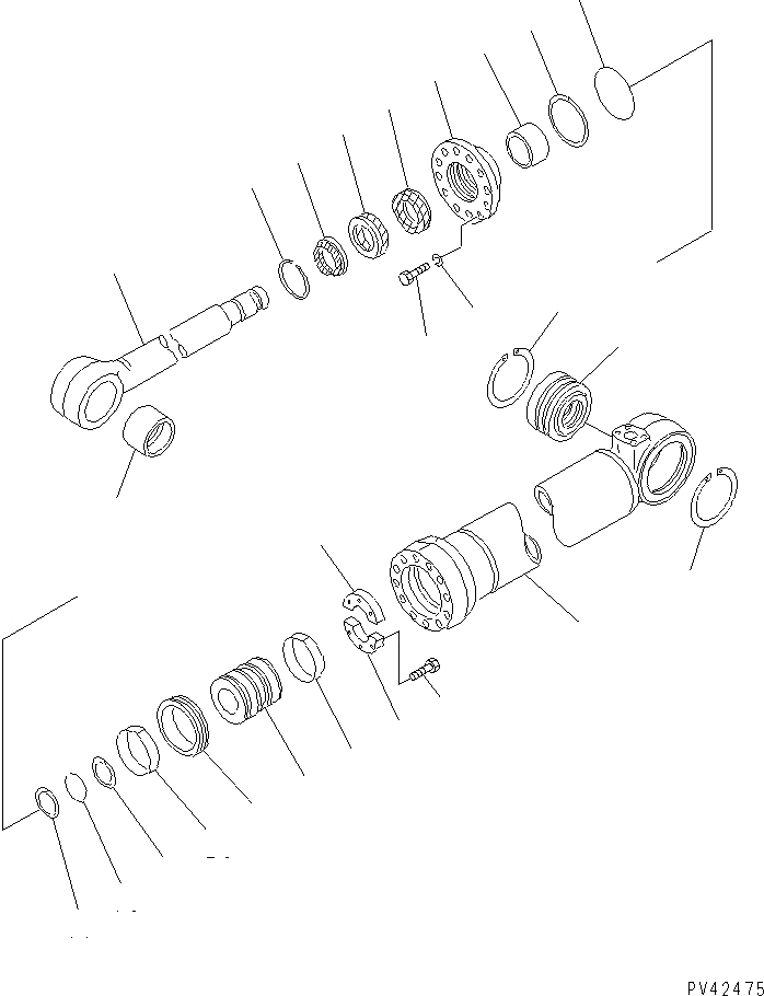Схема запчастей Komatsu WA800-2 - ЦИЛИНДР РУЛЕВ. УПР-Я РУЛЕВ. УПРАВЛЕНИЕ И СИСТЕМА УПРАВЛЕНИЯ