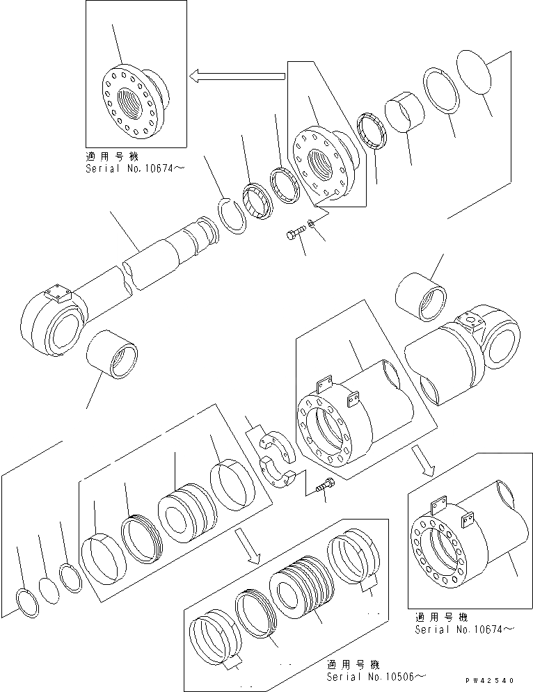 Схема запчастей Komatsu WA800-2 - ГИДРОЦИЛИНДР КОВША УПРАВЛ-Е РАБОЧИМ ОБОРУДОВАНИЕМ